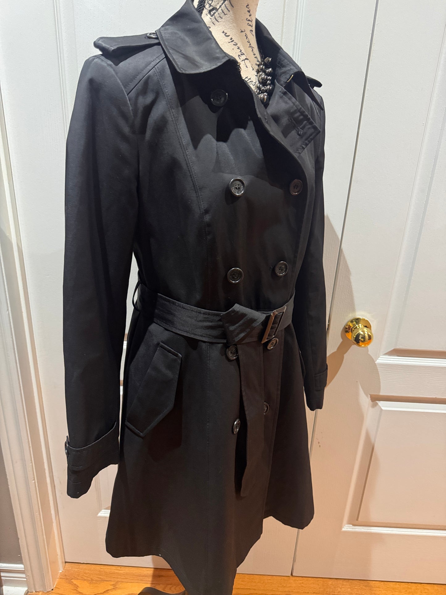 LAUREN Ralph Lauren Black Trench  Coat