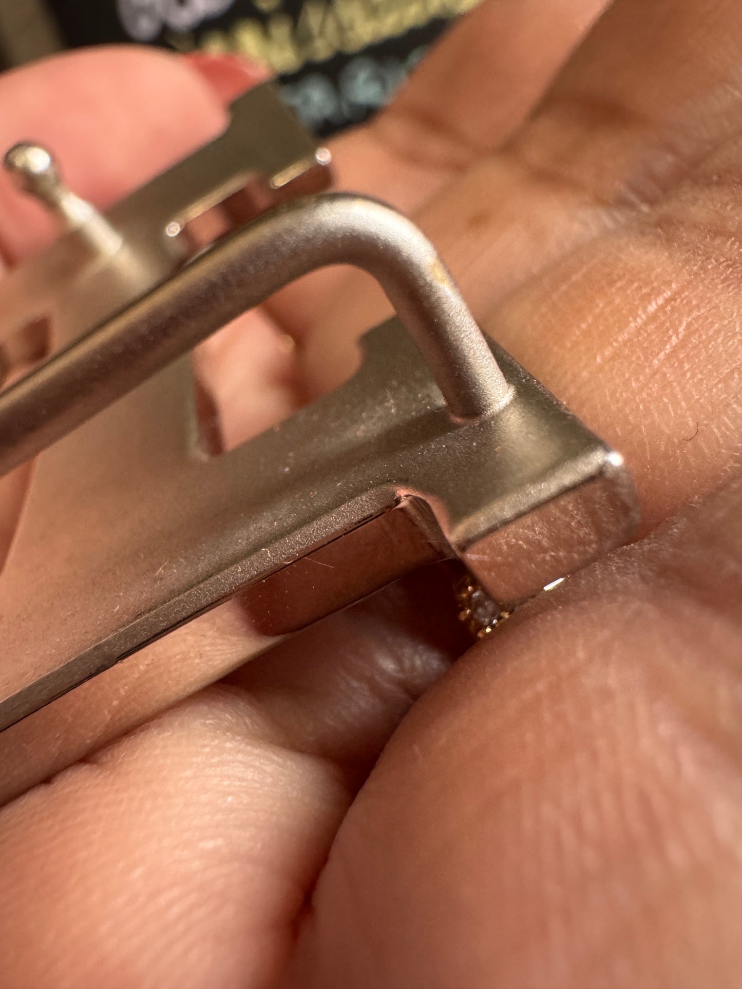 Hermes Belt Buckle Only in Hammered Finish