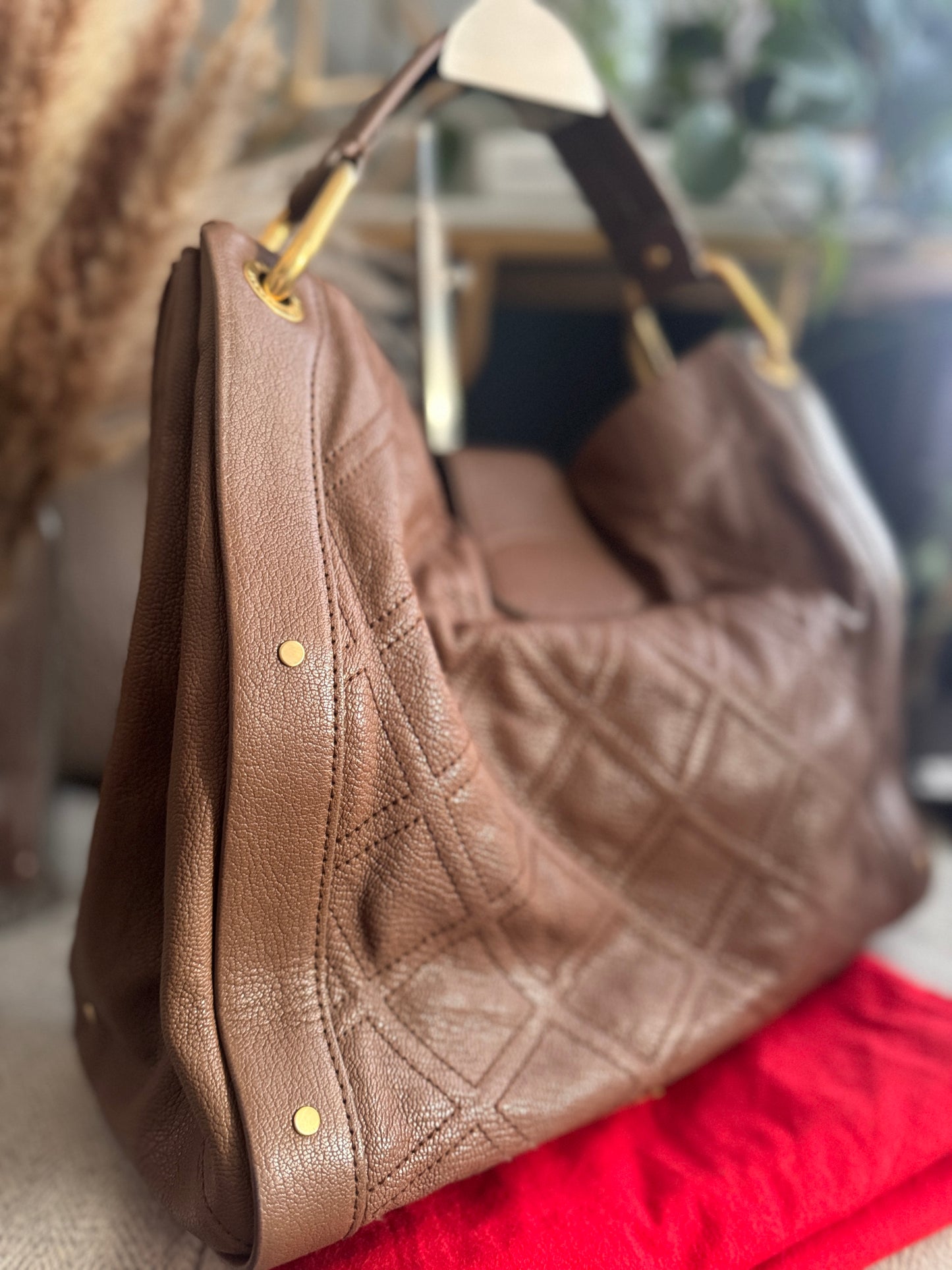 Bally Vintage Quilted Leather Hobo