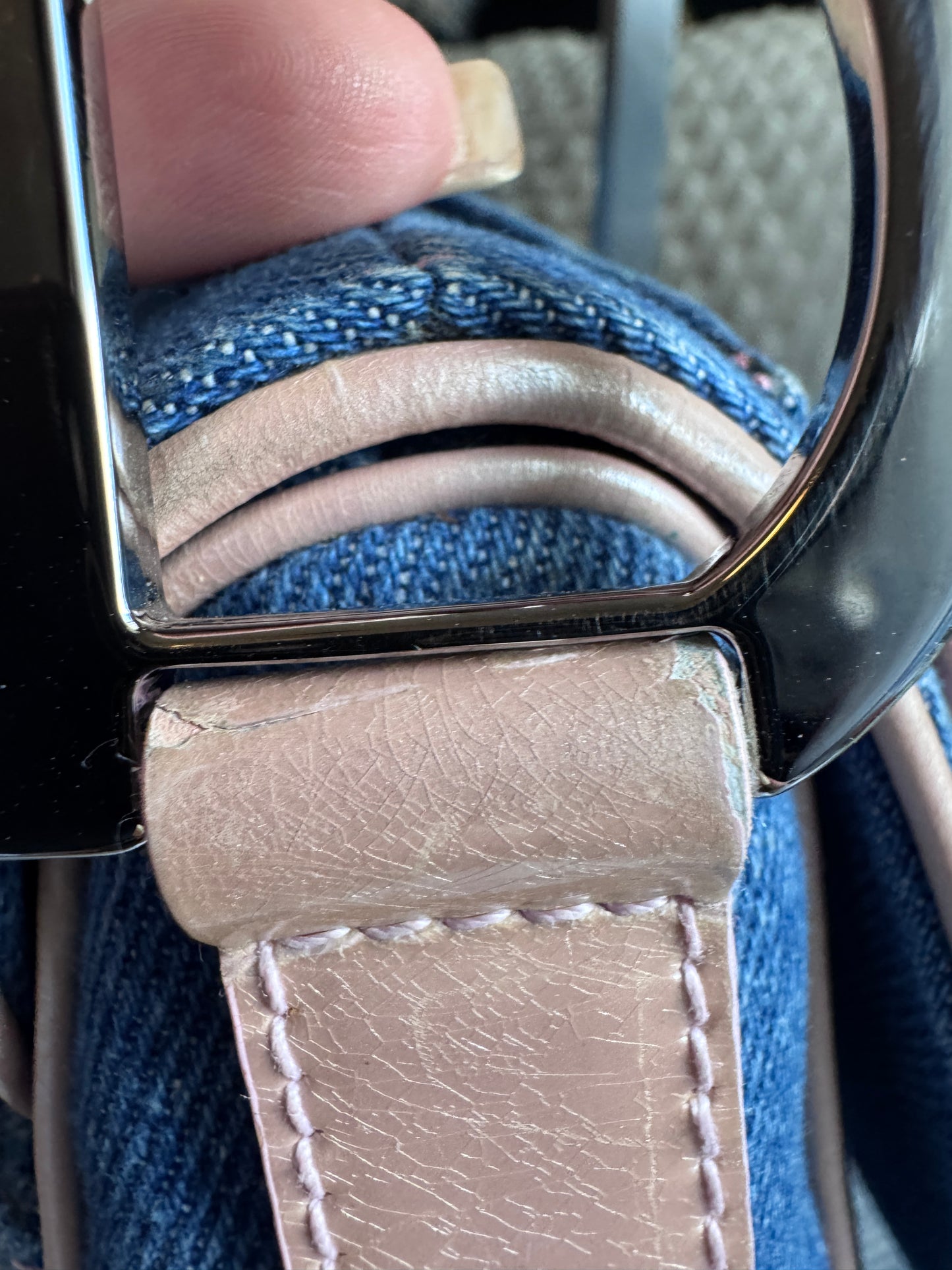 Dior Vintage Denim Saddle