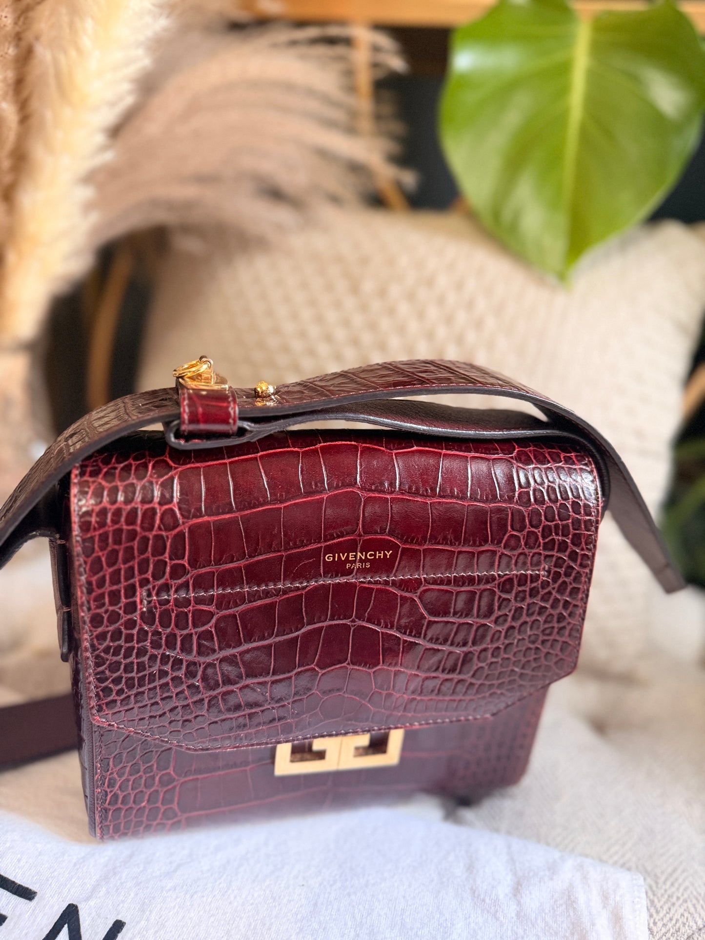 Givenchy Eden in Croc Embossed Calfskin