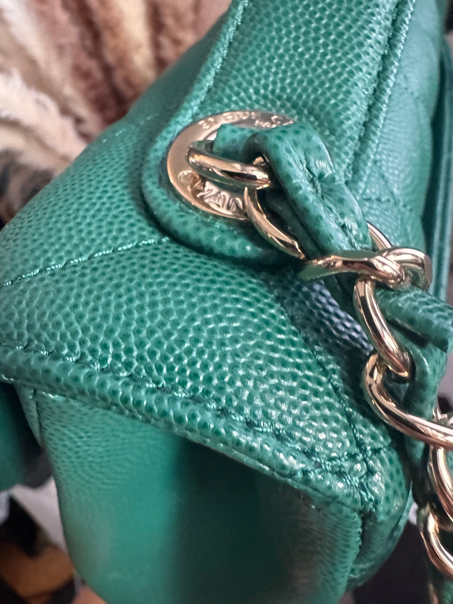 Chanel Business Affinity in gorgeous Green Caviar
