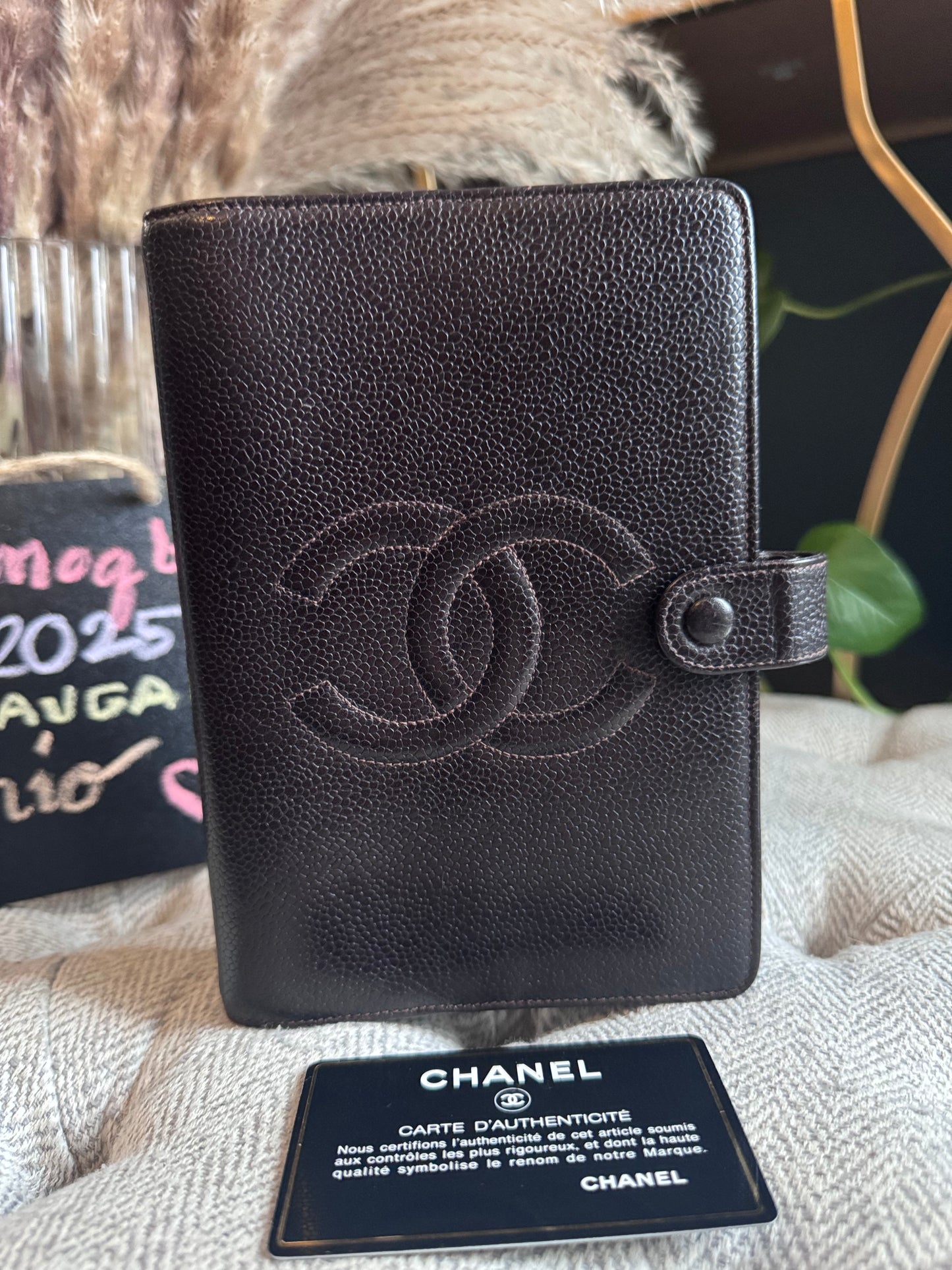 Chanel Vintage Agenda in Caviar