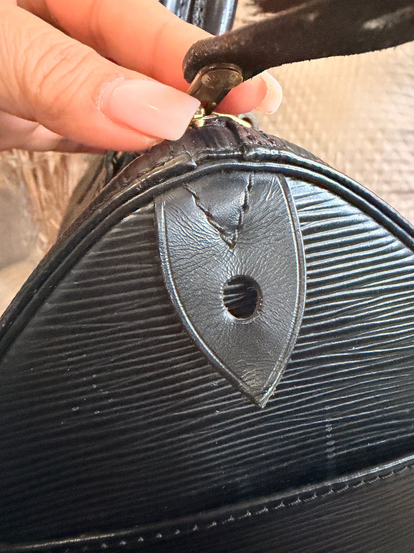 Louis Vuitton Speedy 25 in Epi Noir
