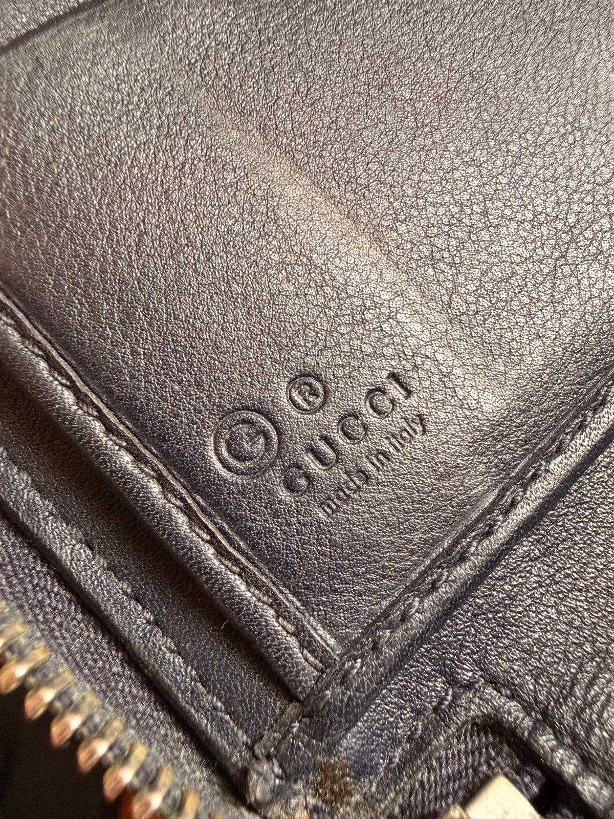 GUCCI
Blue Micro Guccissima Leather Long Zippy Organizer Wallet