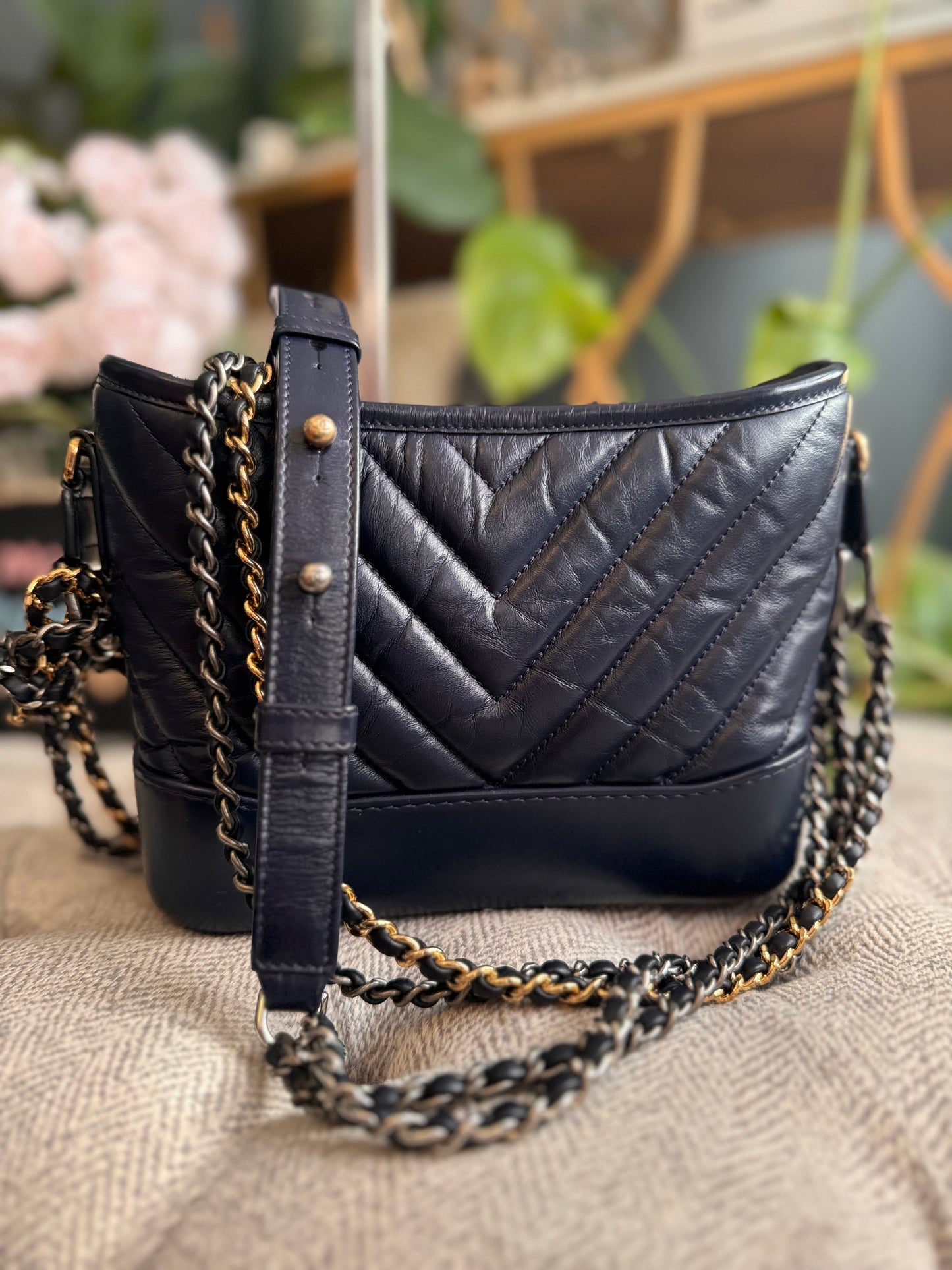 Chanel Small Gabrielle in Aged Calfskin