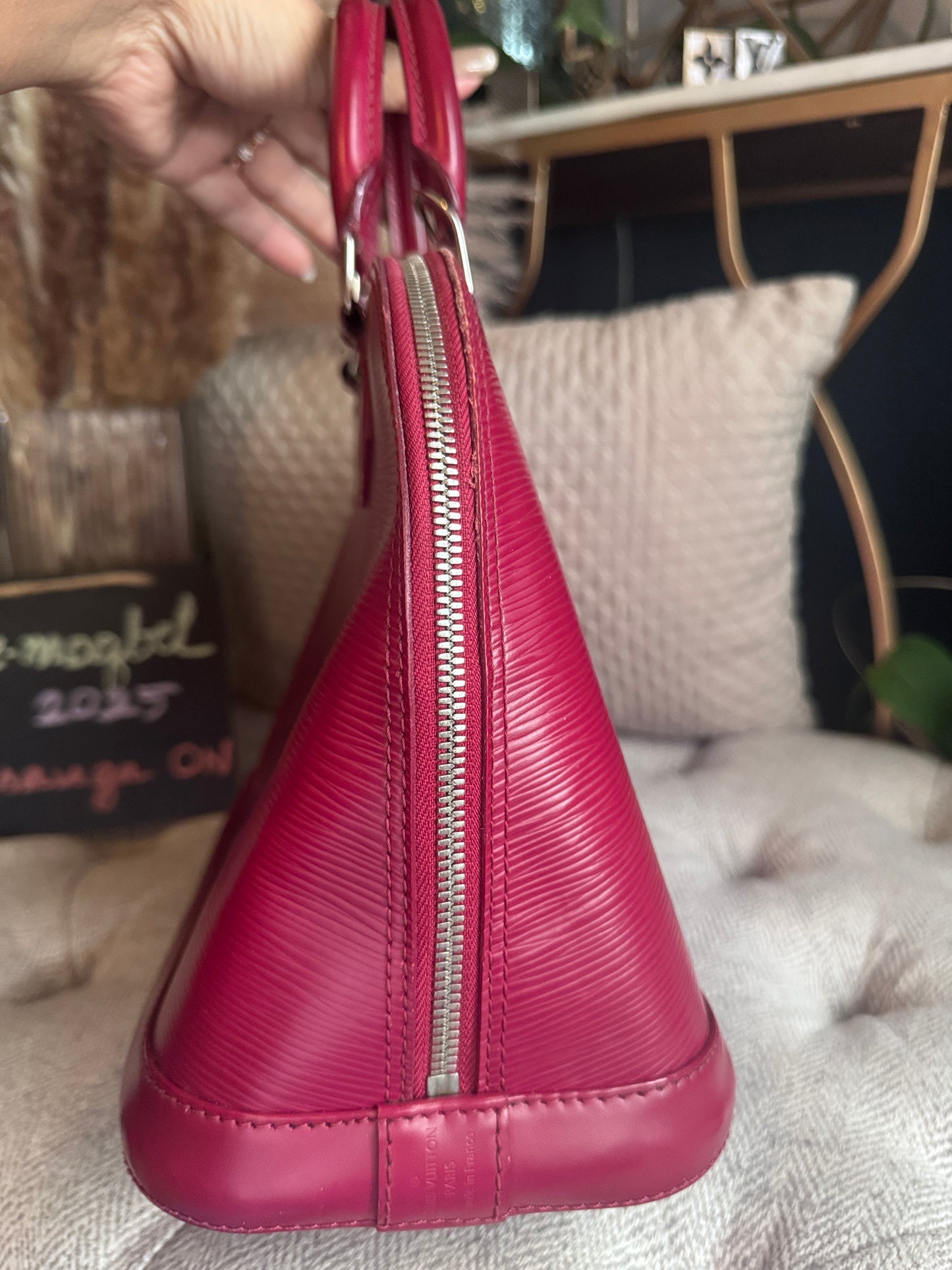 Louis Vuitton Epi Alma PM -New Model (with feet)