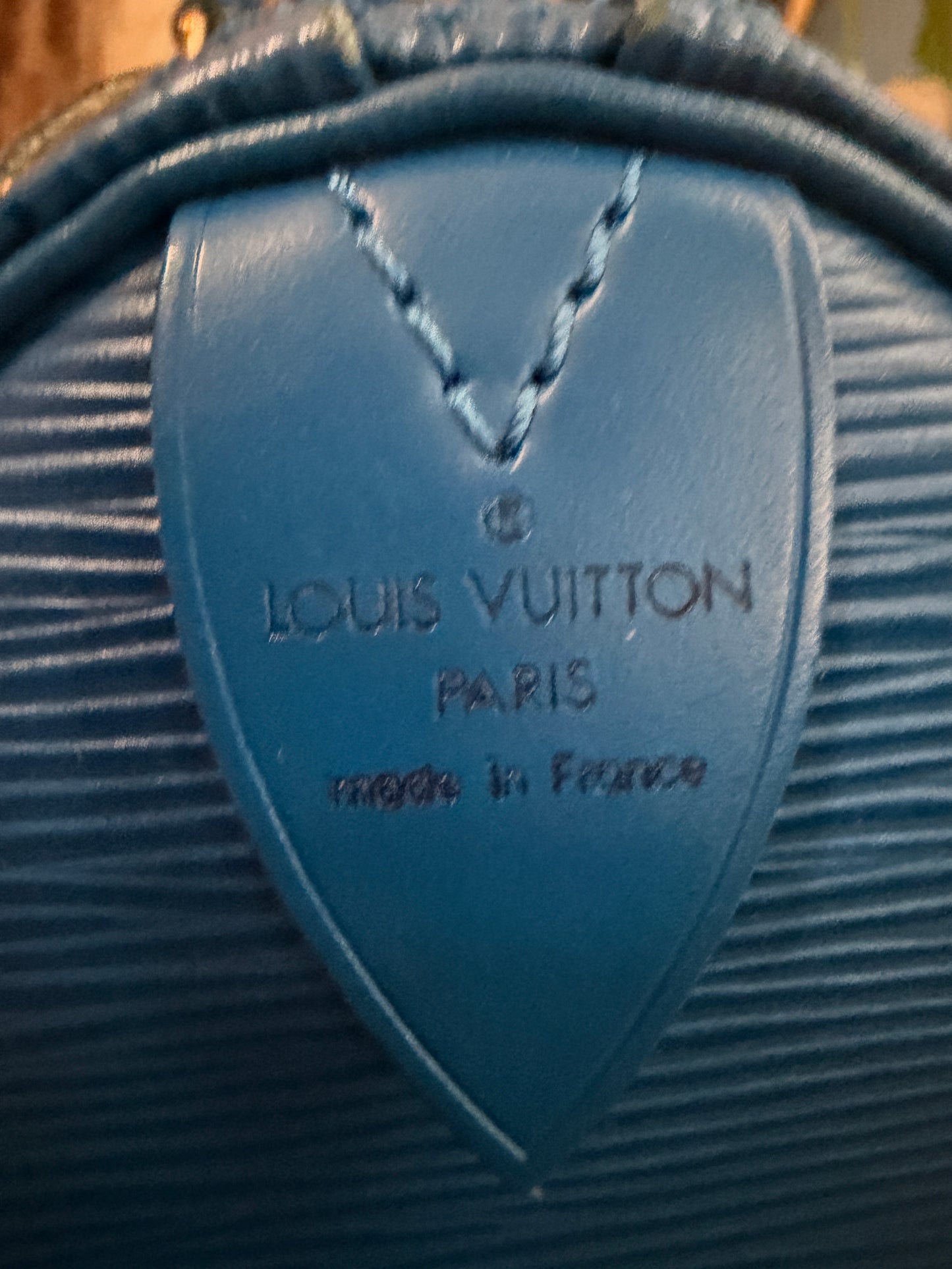 Louis Vuitton Vintage Speedy 25 in Epi Toledo Blue
