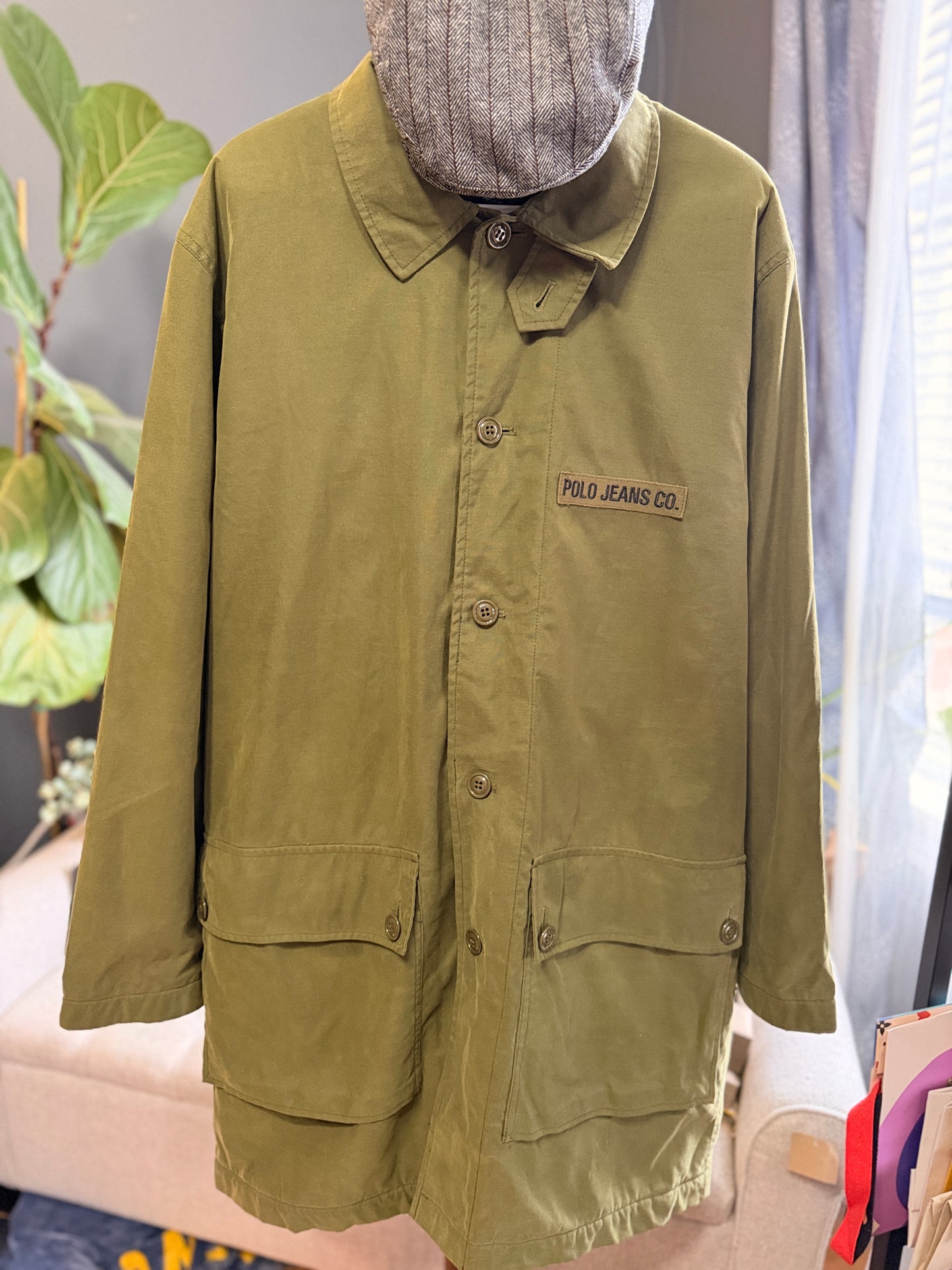 Ralph Lauren Polo Jeans Co Men’s Olive Fleece Lined Jacket