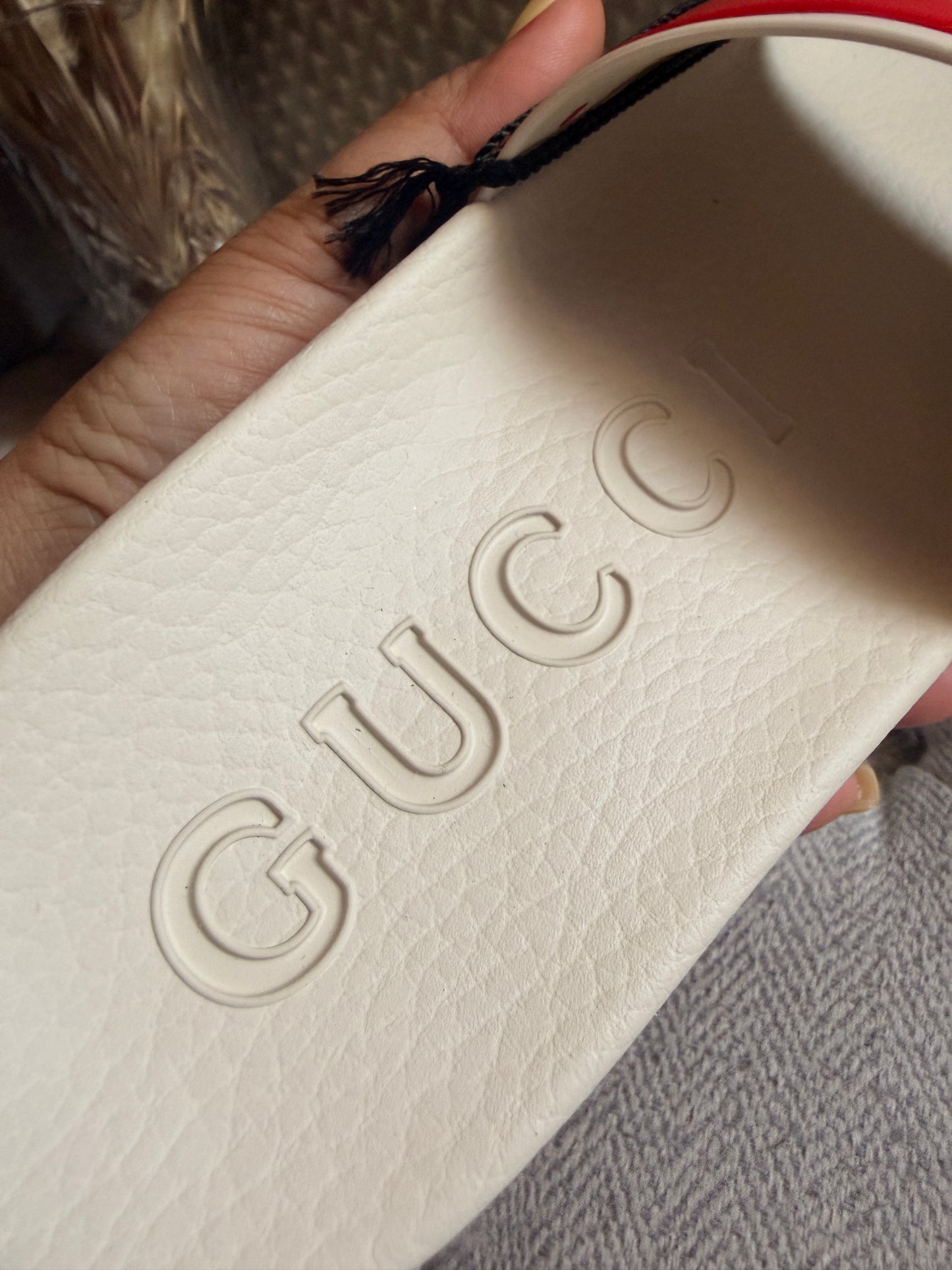 Gucci Interlocking Web Slides BRAND NEW