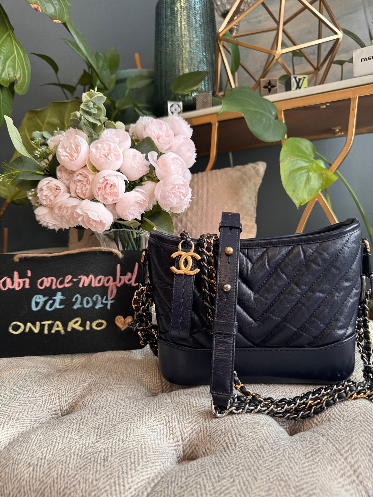 Chanel Small Gabrielle in Aged Calfskin