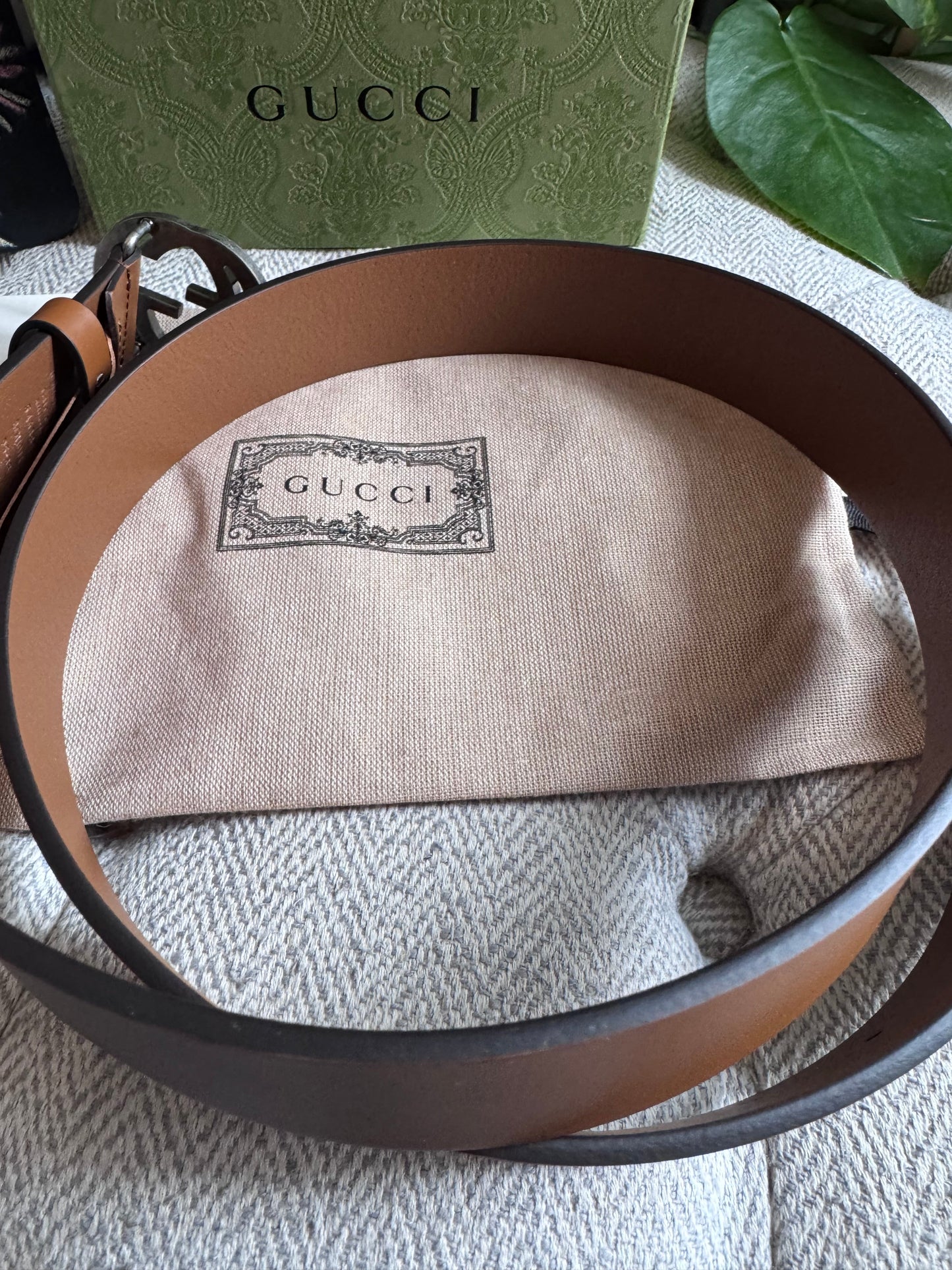 Gucci Interlocking Belt sz95 BRAND NEW