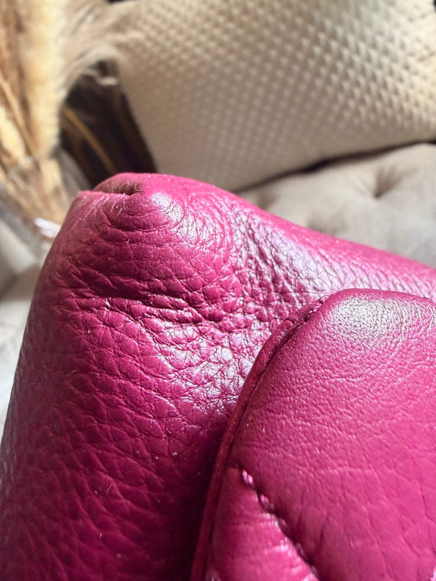 Kate Spade Quilted Leather Crossbody in Plum with Gold Hardware