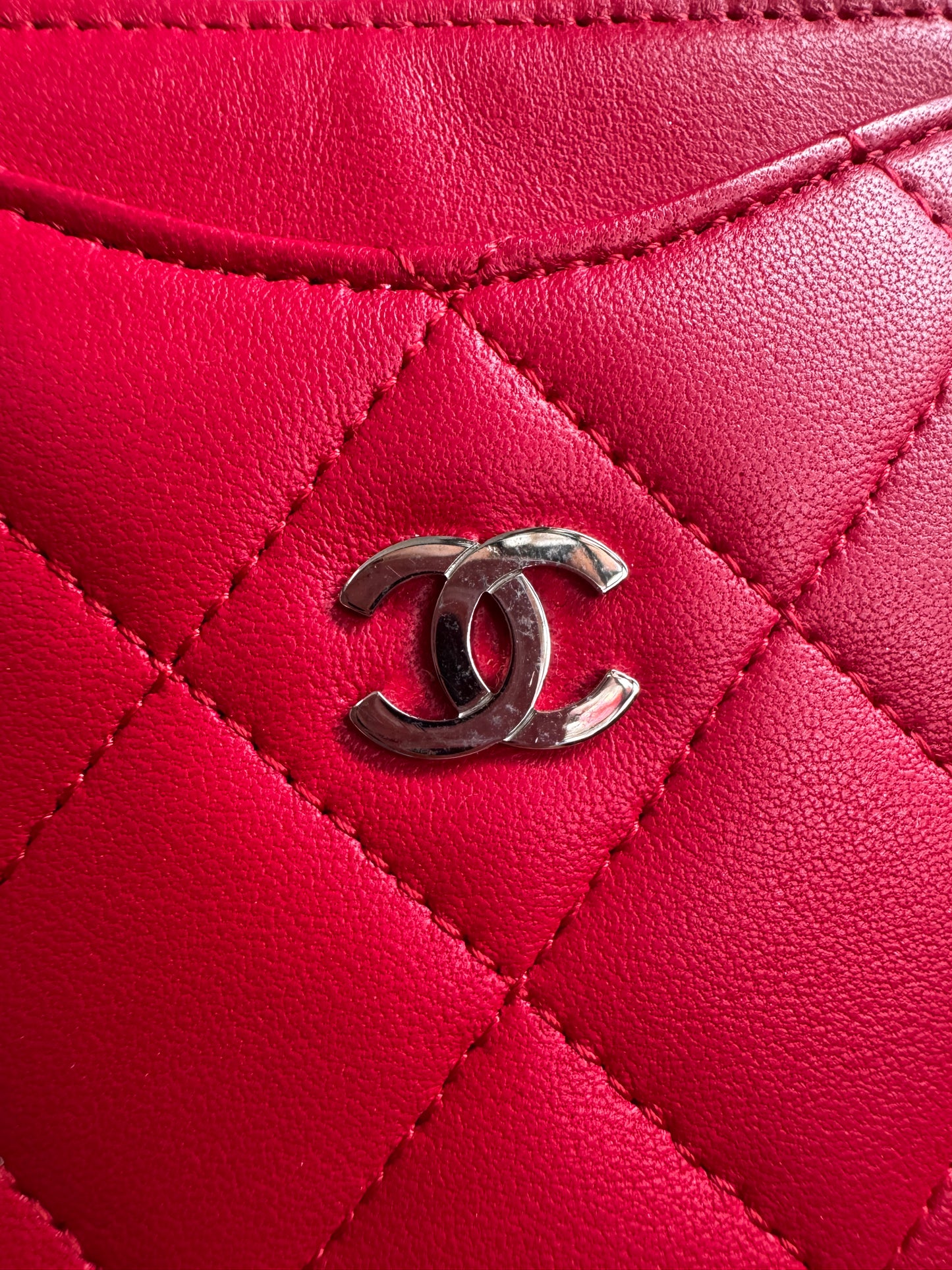 Chanel Cardholder with Silver Hardware