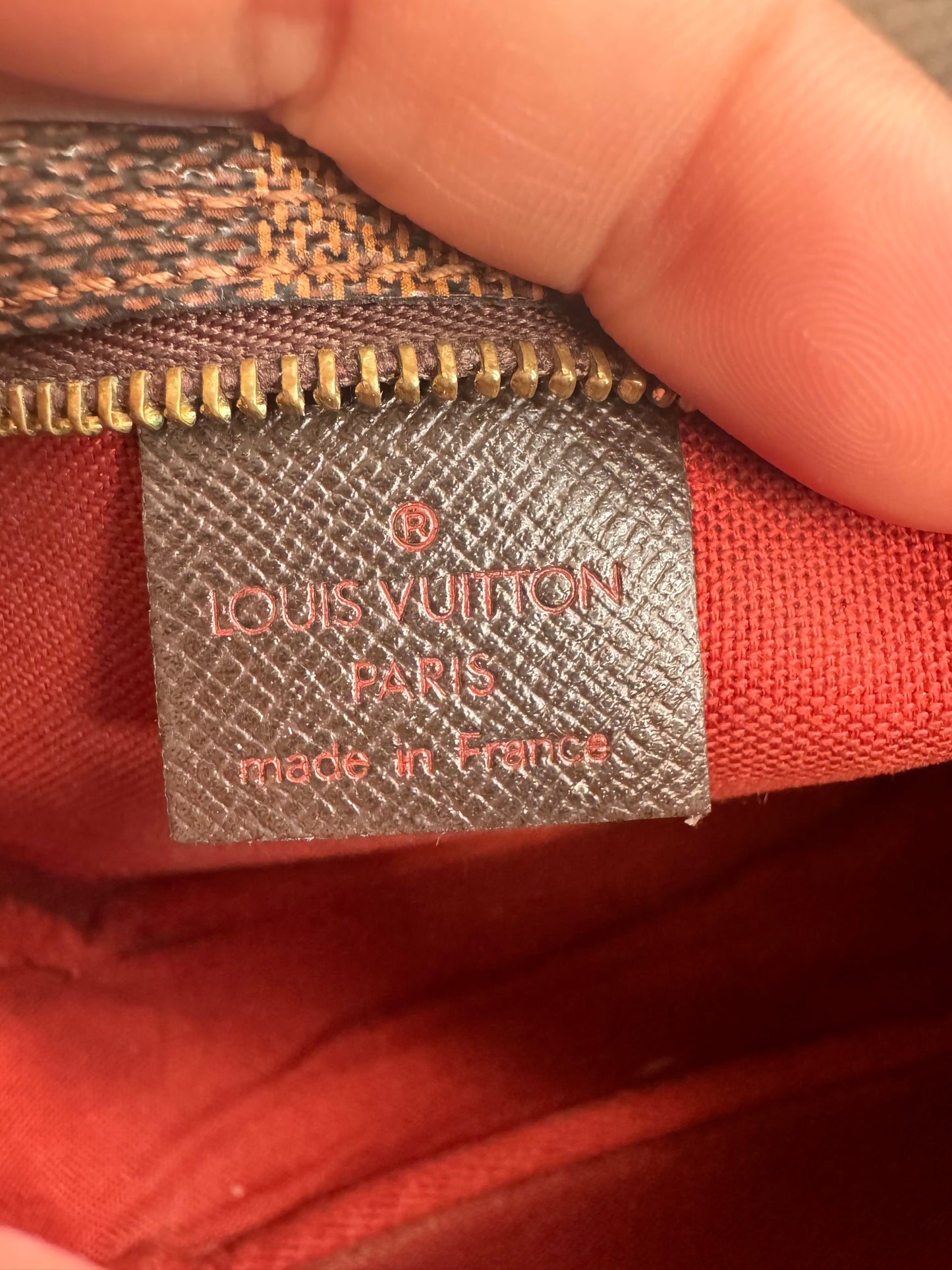 Louis Vuitton Trousse Pochette in Damier Ebene