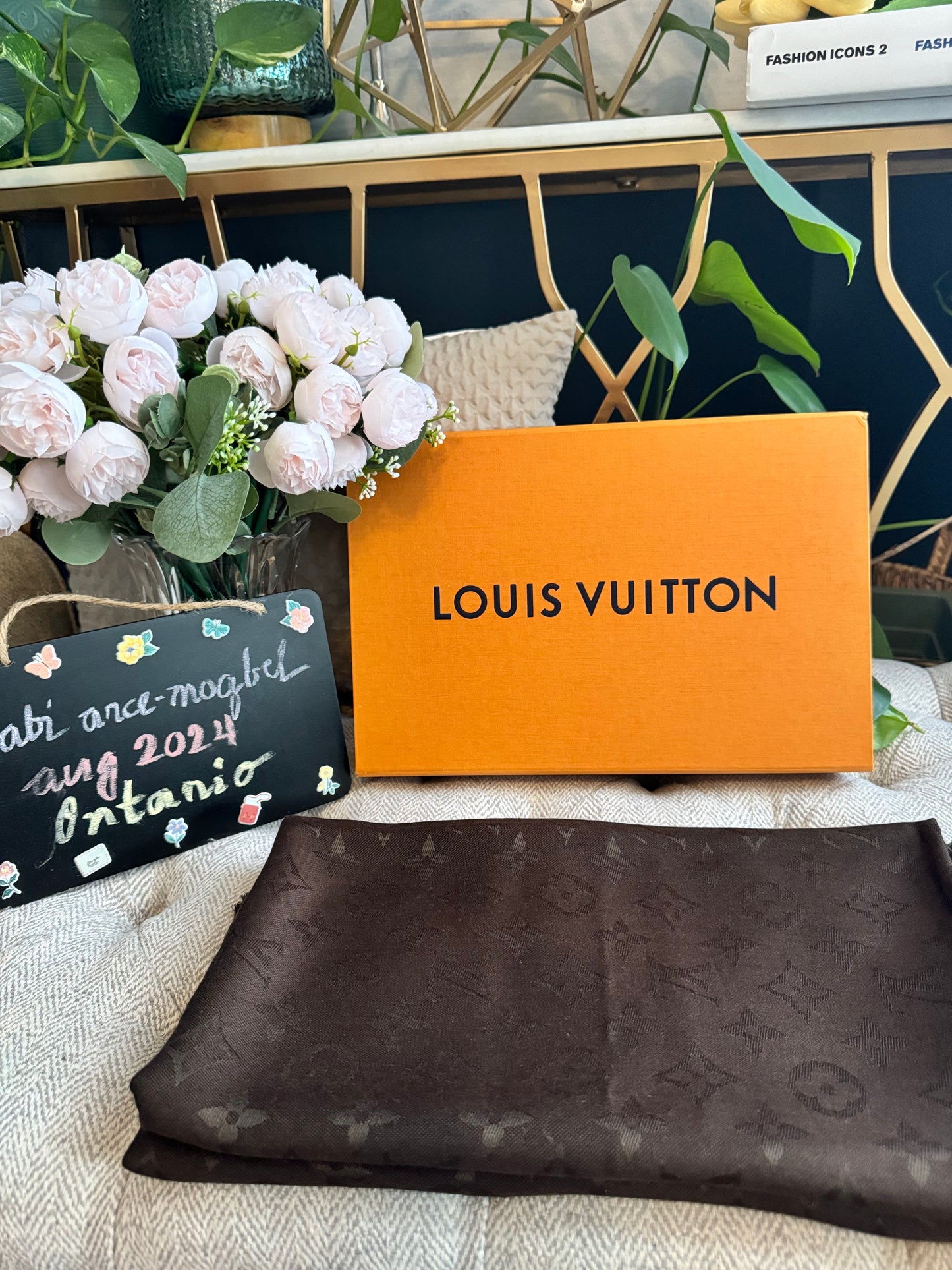 Louis Vuitton Dark Brown Monogram Shawl