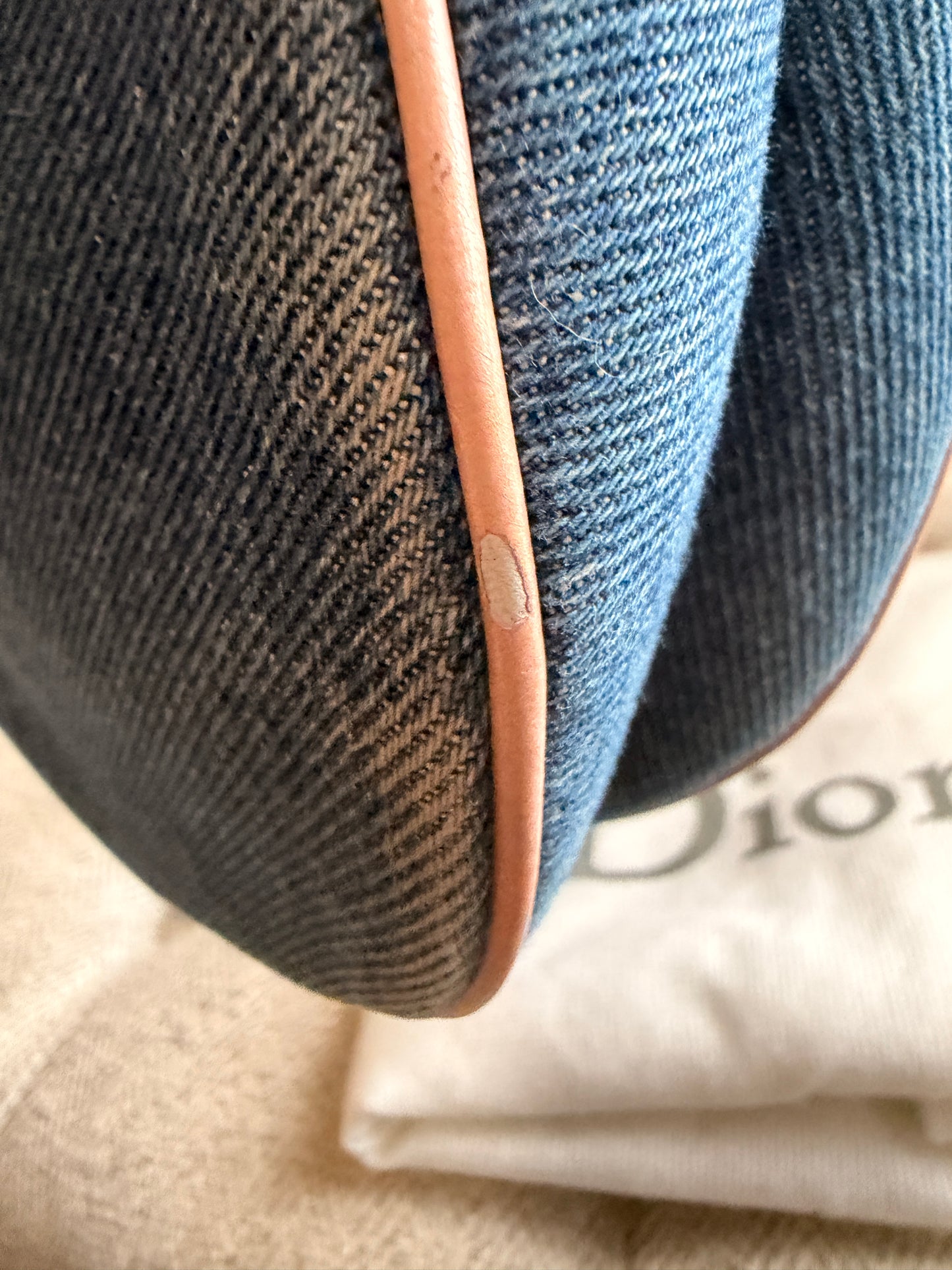 DIOR Vintage Denim Saddle in Medium