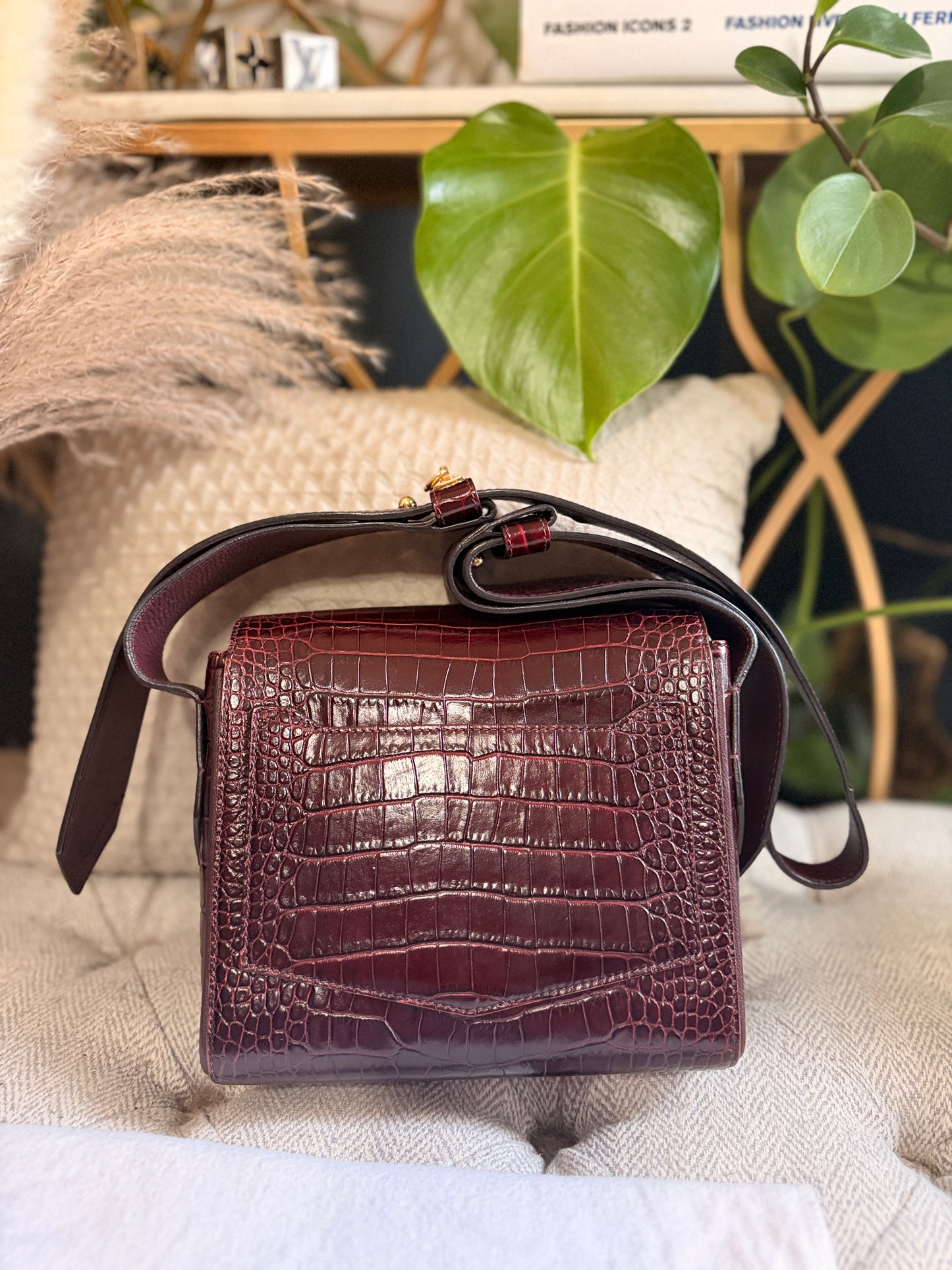 Givenchy Eden in Croc Embossed Calfskin