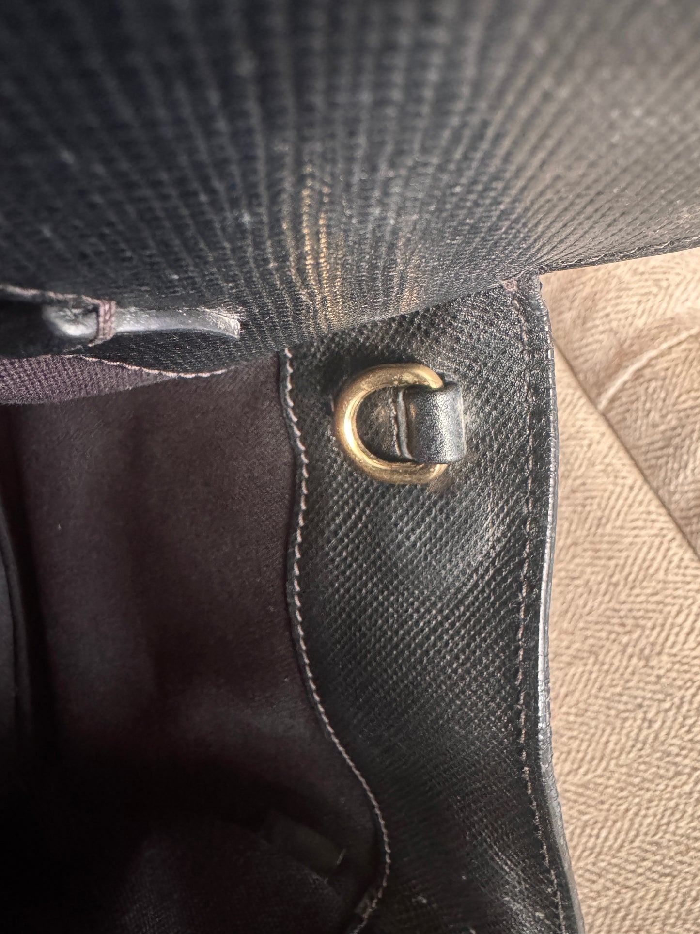 Prada Corda Canapa and Saffiano Tote
