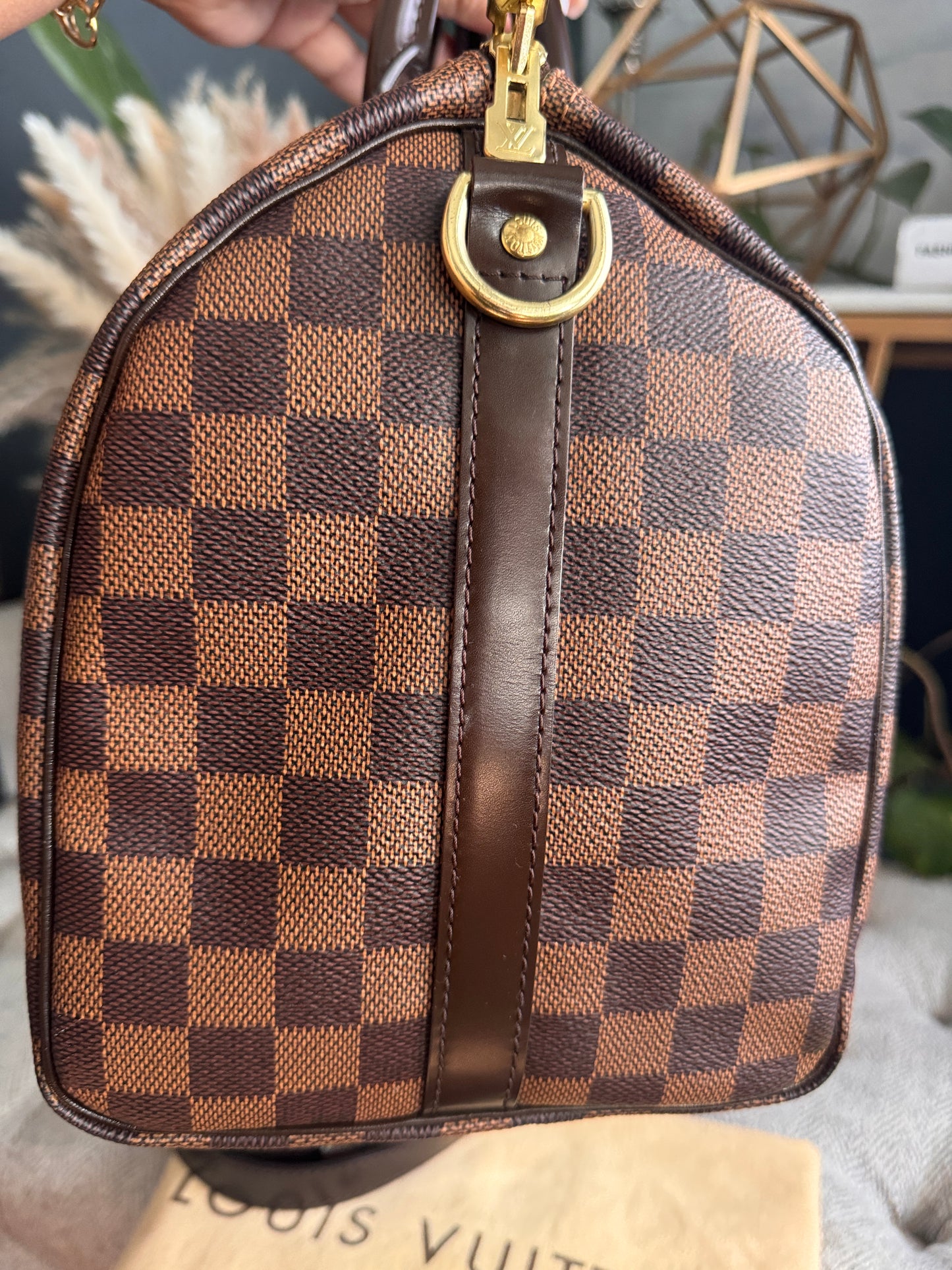 Louis Vuitton Speedy Bandouliere 30 in Damier Ebene