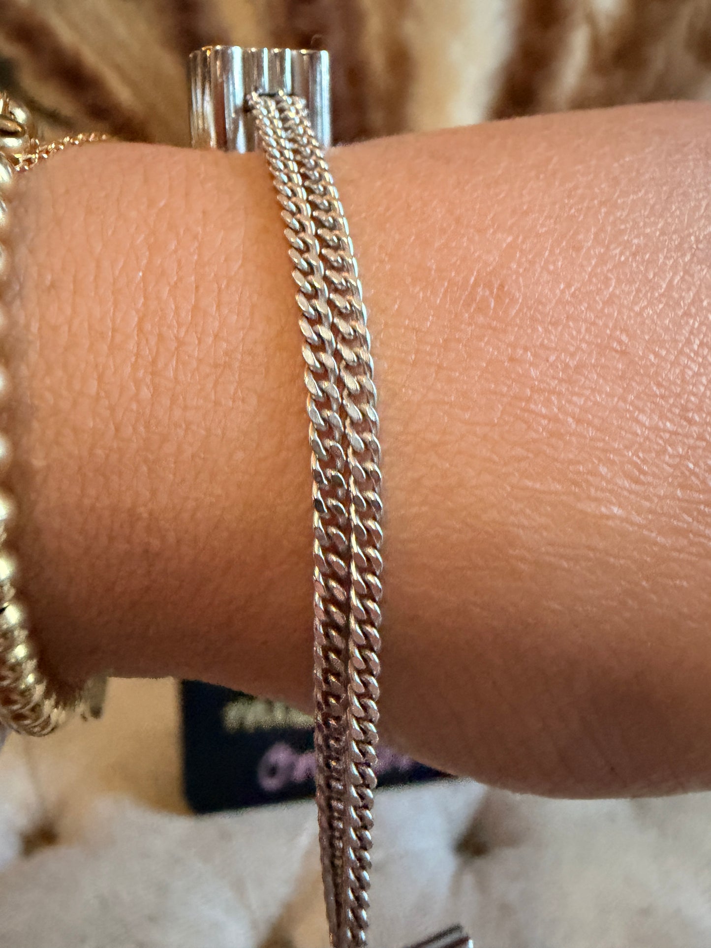 LOEWE Sterling Silver Anagram Toggle Bracelet