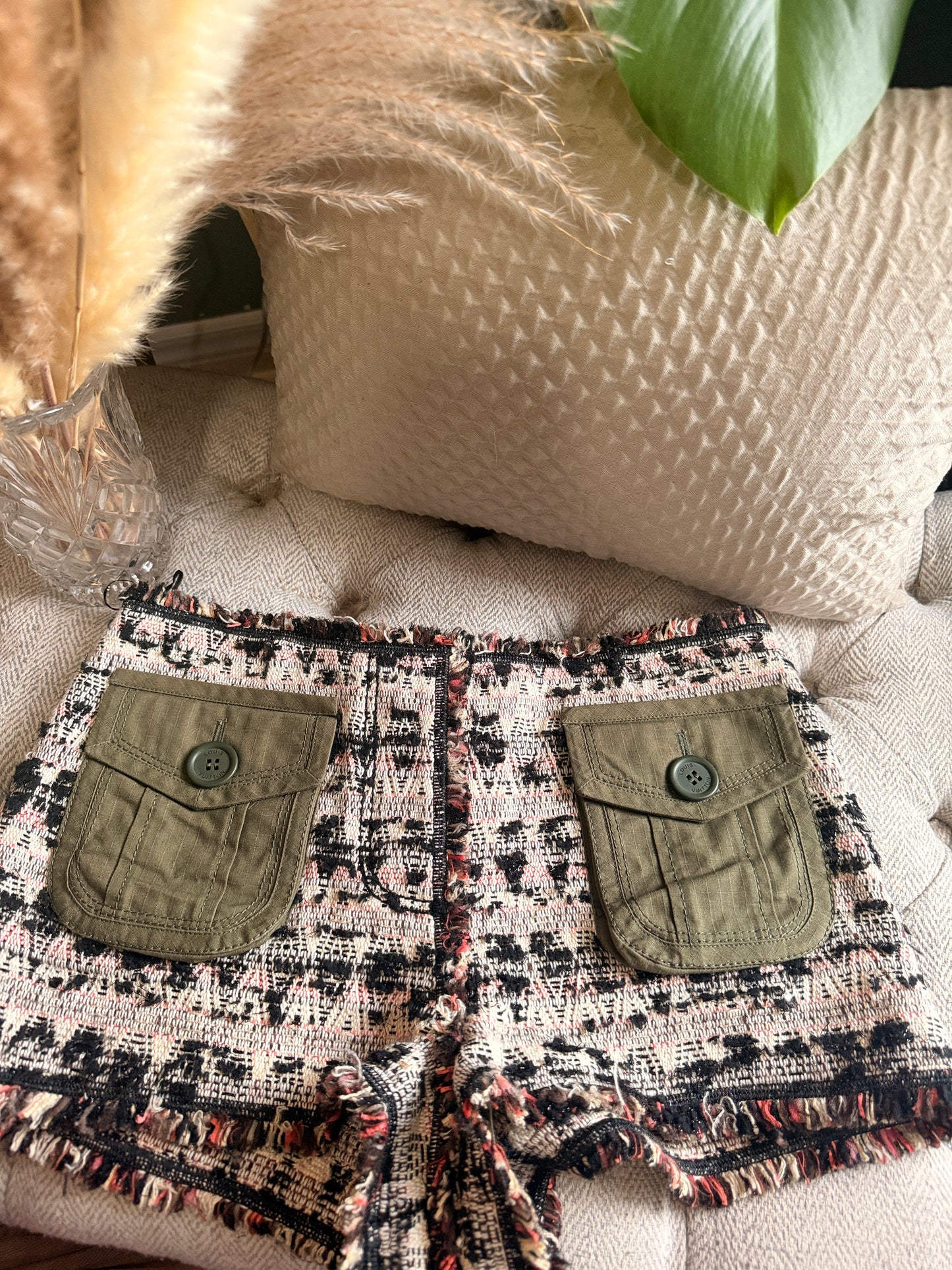 Louis Vuitton Tweed Shorts-size EU36