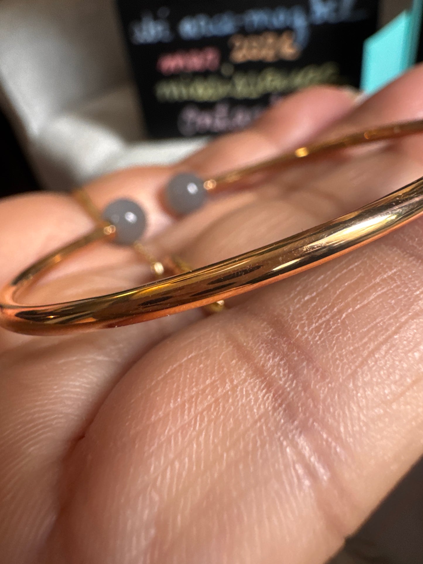 Tiffany & Co Retired & HTF Moonstone 18k RG Bangle