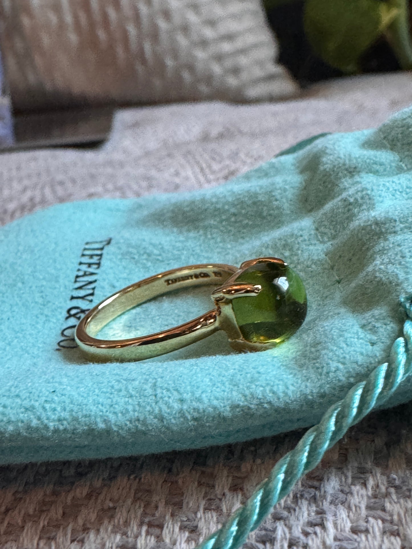 Tiffany & Co.Retired Sugar Stack Ring in Peridot