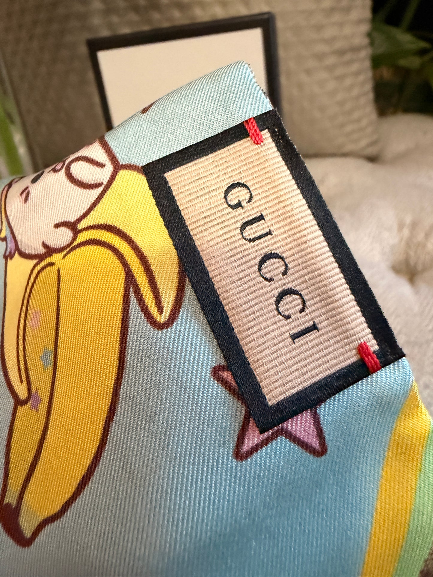 Gucci Bananya Scarf/Twilly Brand New