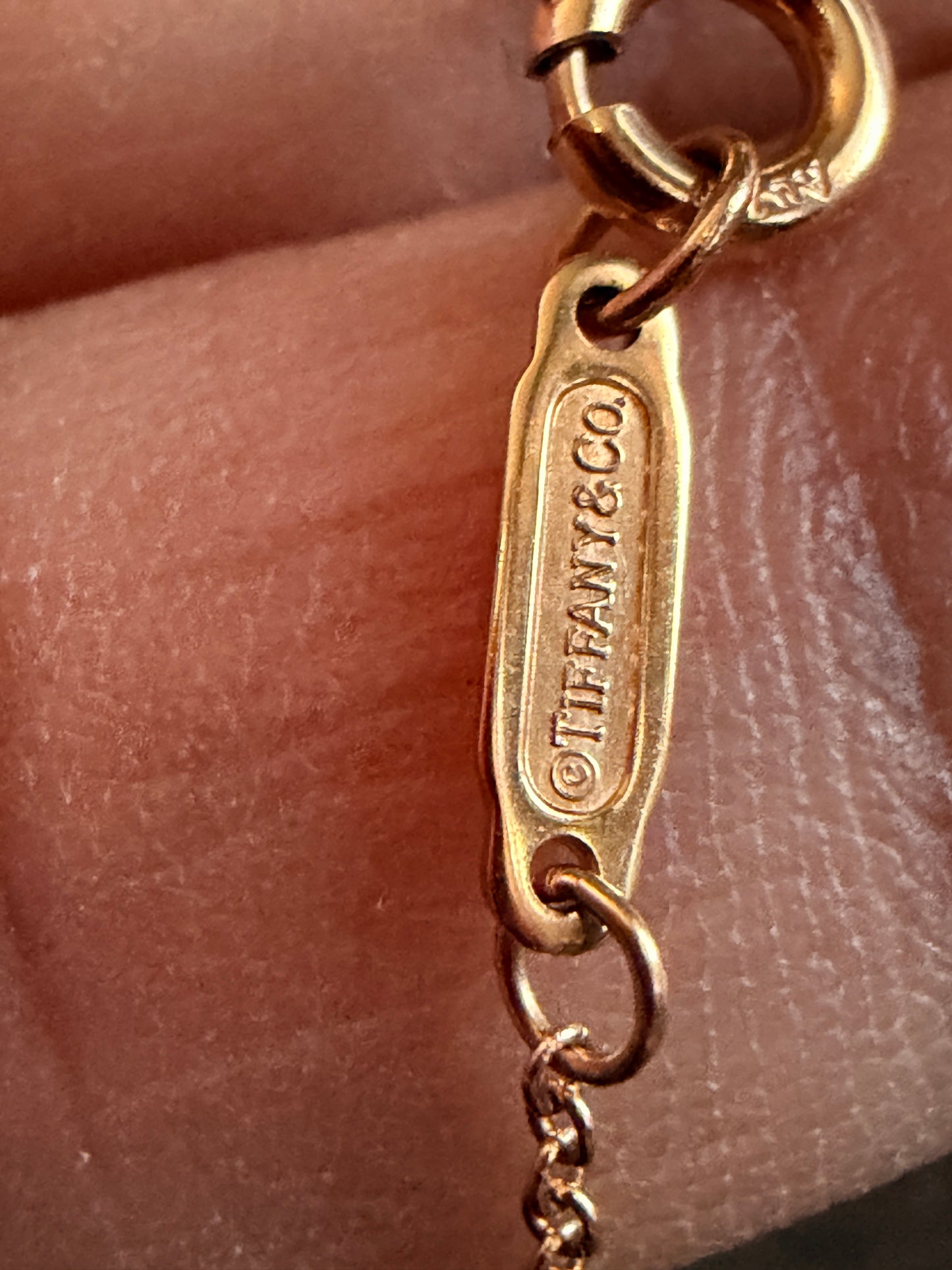 Tiffany & Co 18k Rose Gold Solitaire Necklace