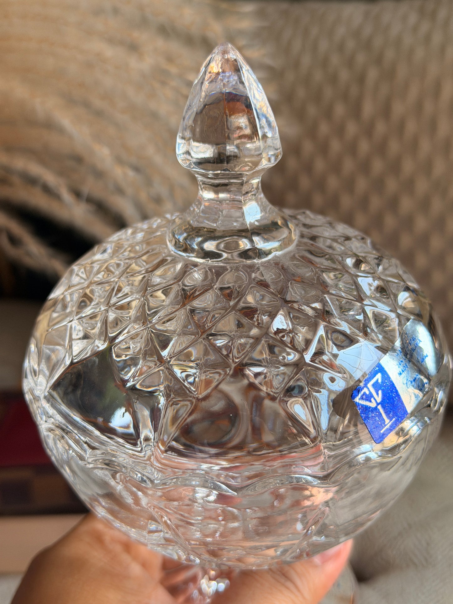 Handcut 24% Lead Crystal Made in Yugoslavia