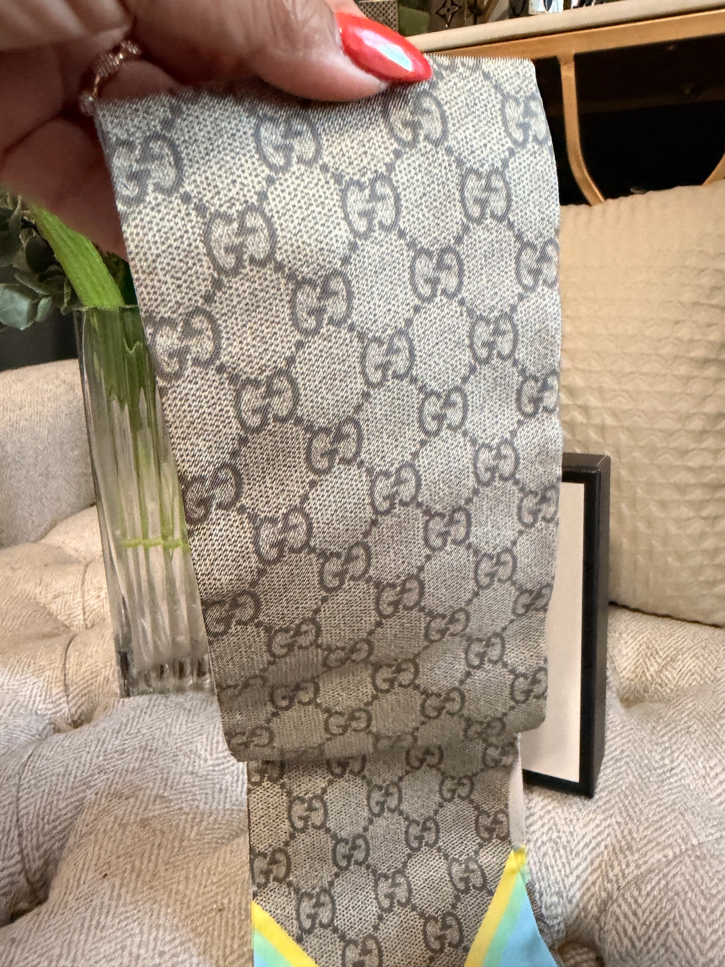 Gucci Bananya Scarf/Twilly Brand New