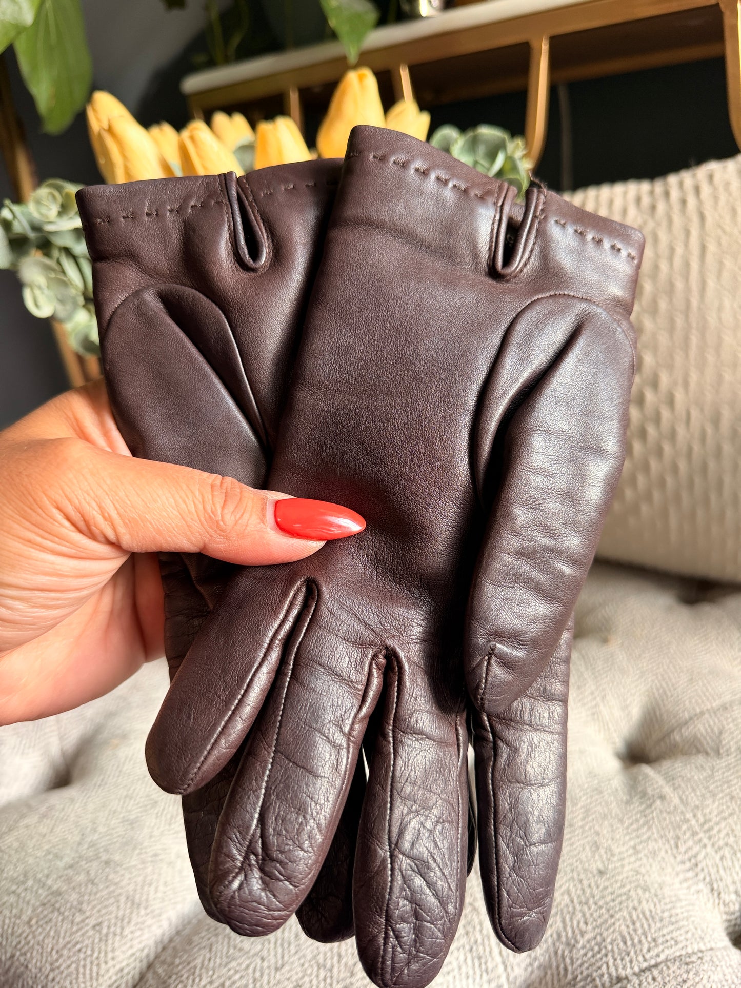 Gucci Leather Gloves