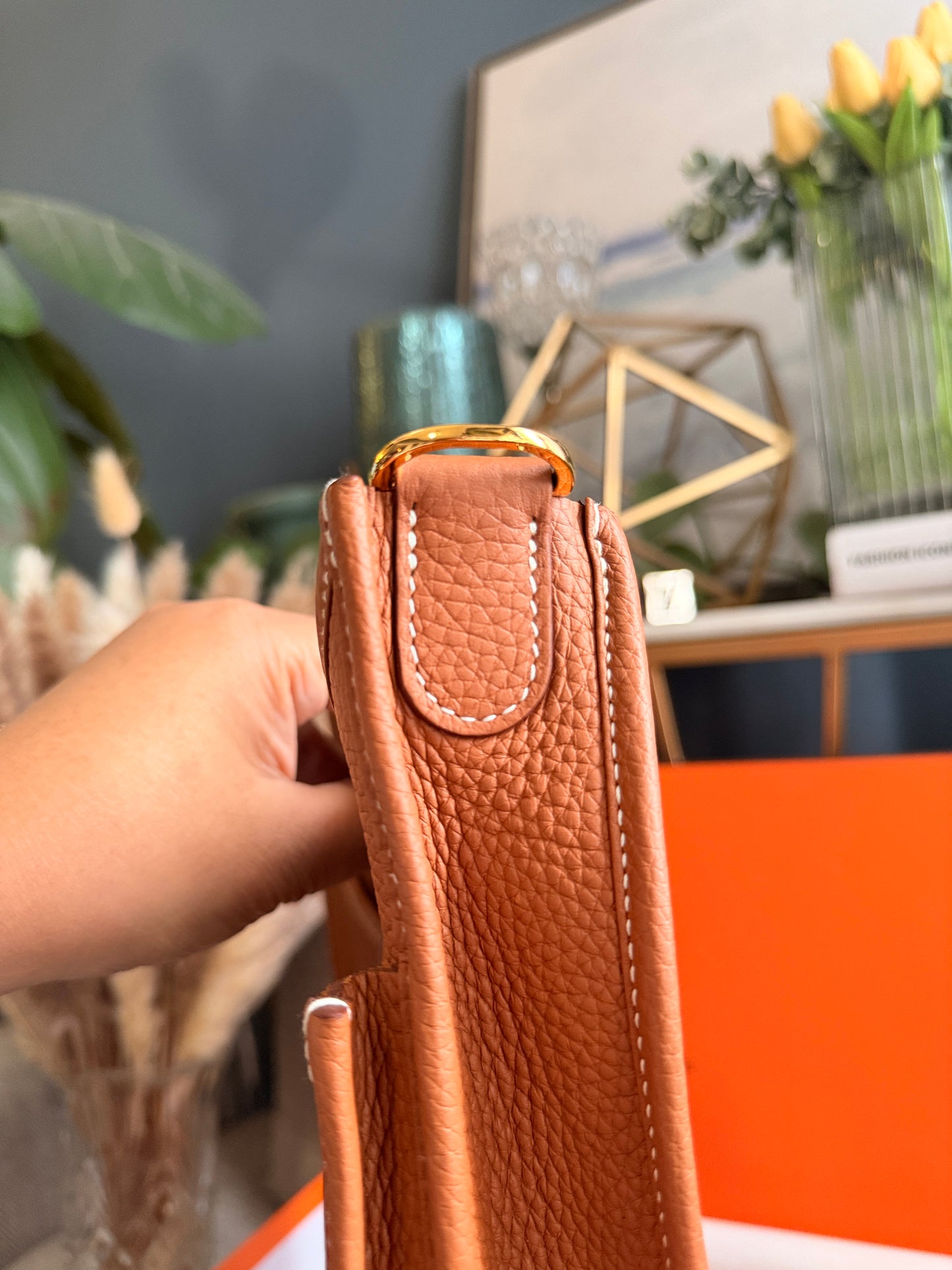 Hermés Evelyne PM - HTF Gold on Gold