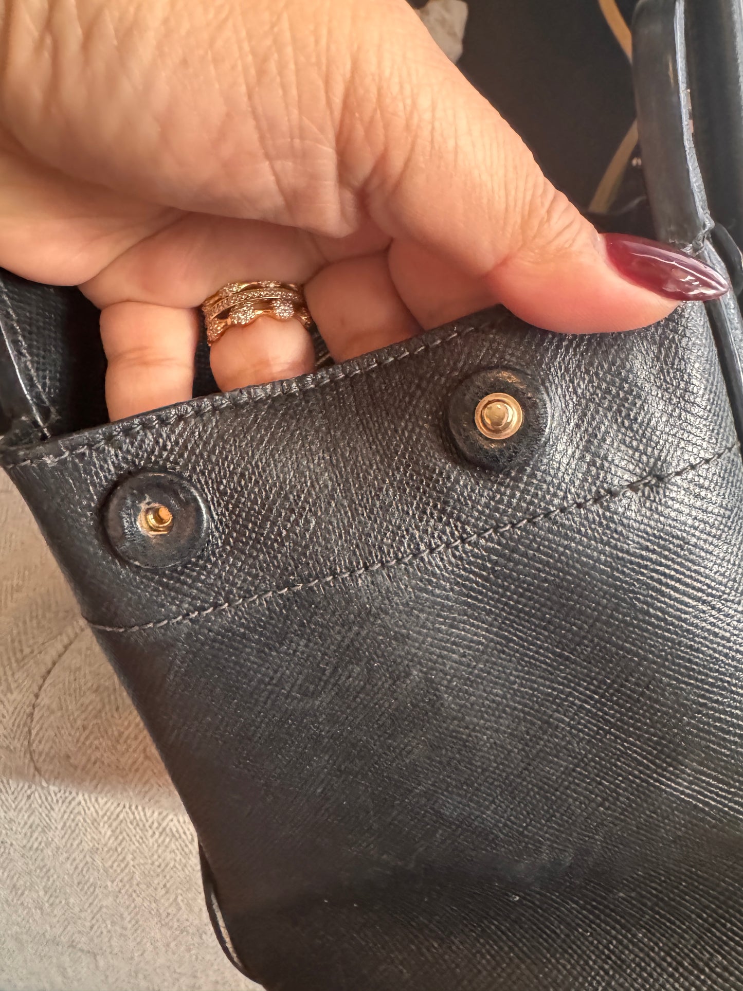 Prada Corda Canapa and Saffiano Tote