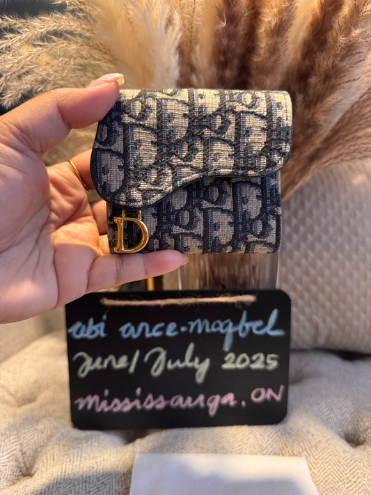 Dior Lotus Saddle Wallet