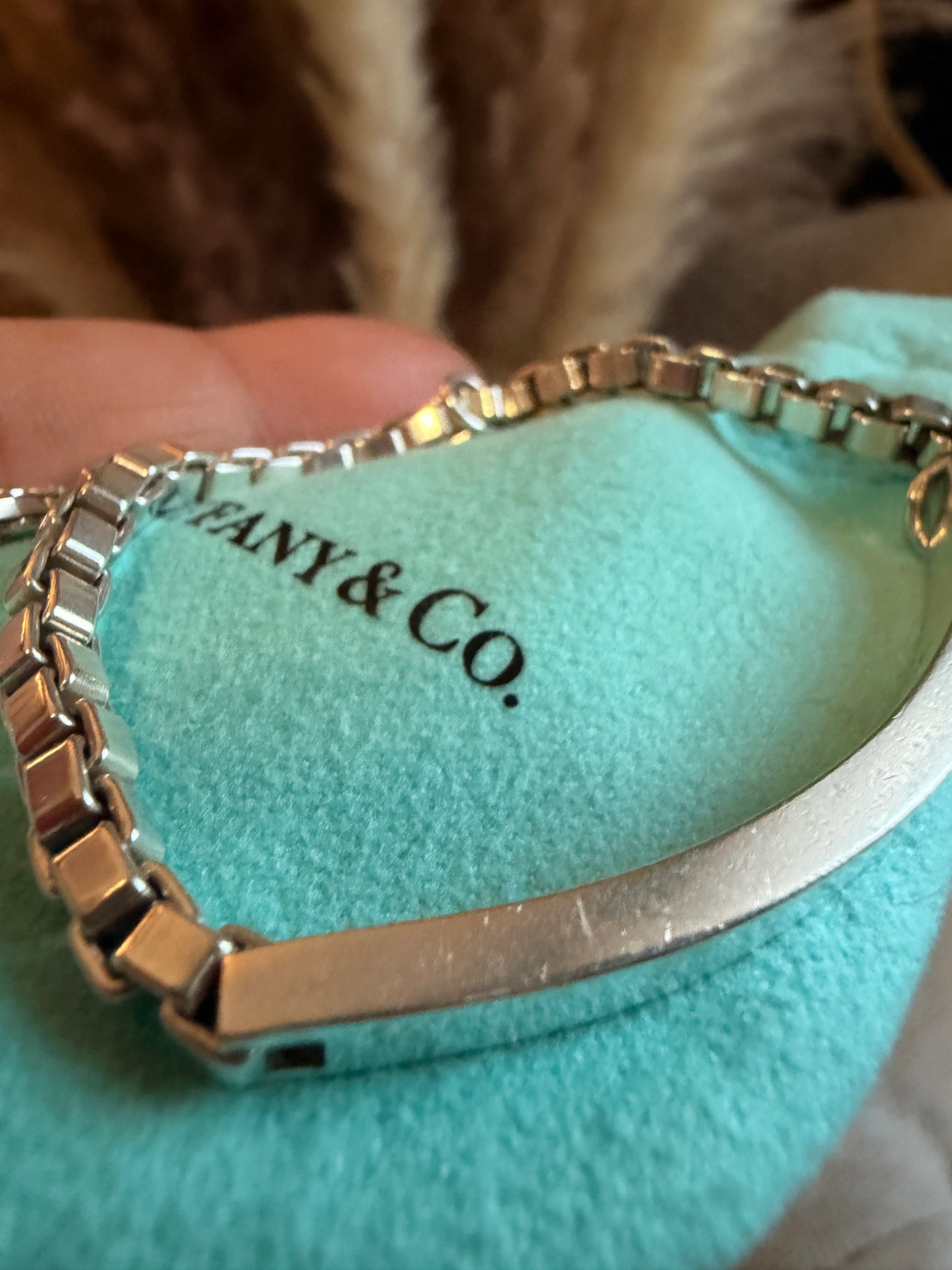 Tiffany&Co ID Tag Venetian Link Bracelet
