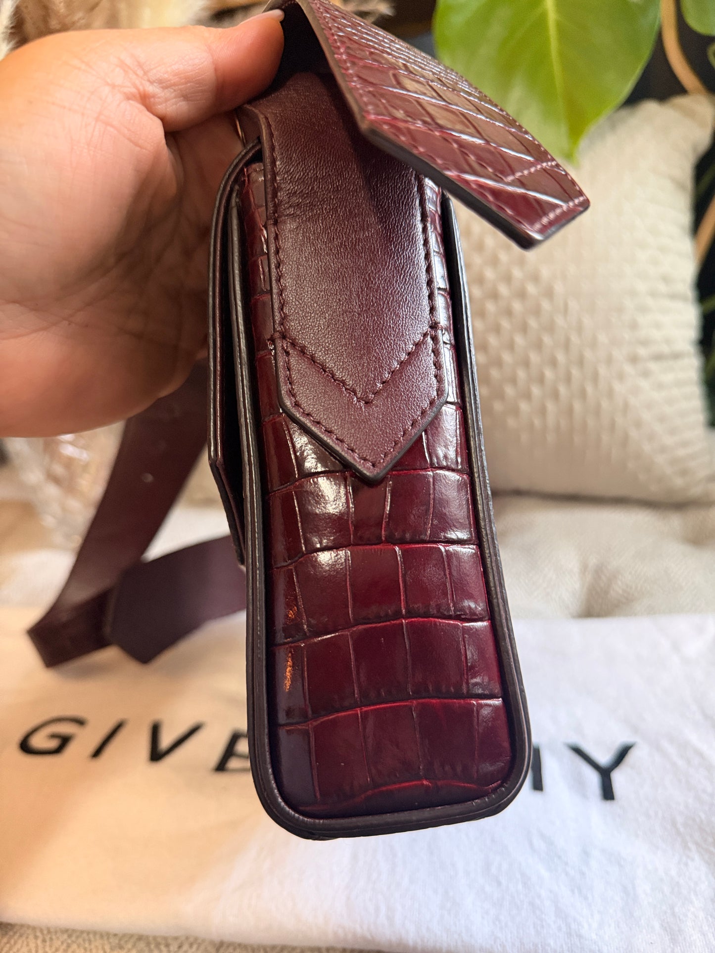Givenchy Eden in Croc Embossed Calfskin