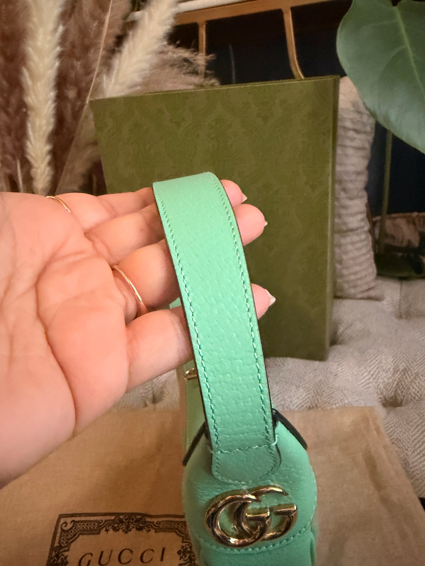 Gucci Jumbo GG Half-moon Mini Hobo