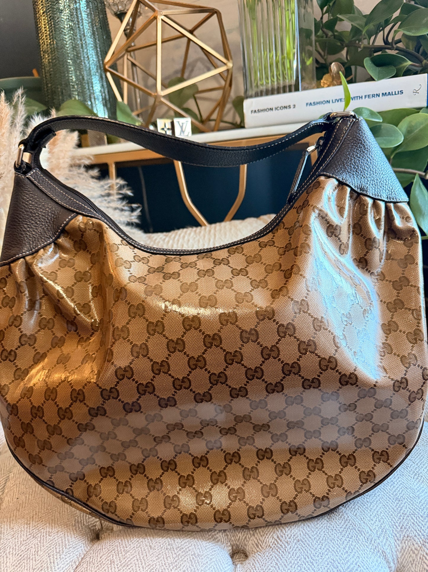 Gucci Vintage Crystal Hobo