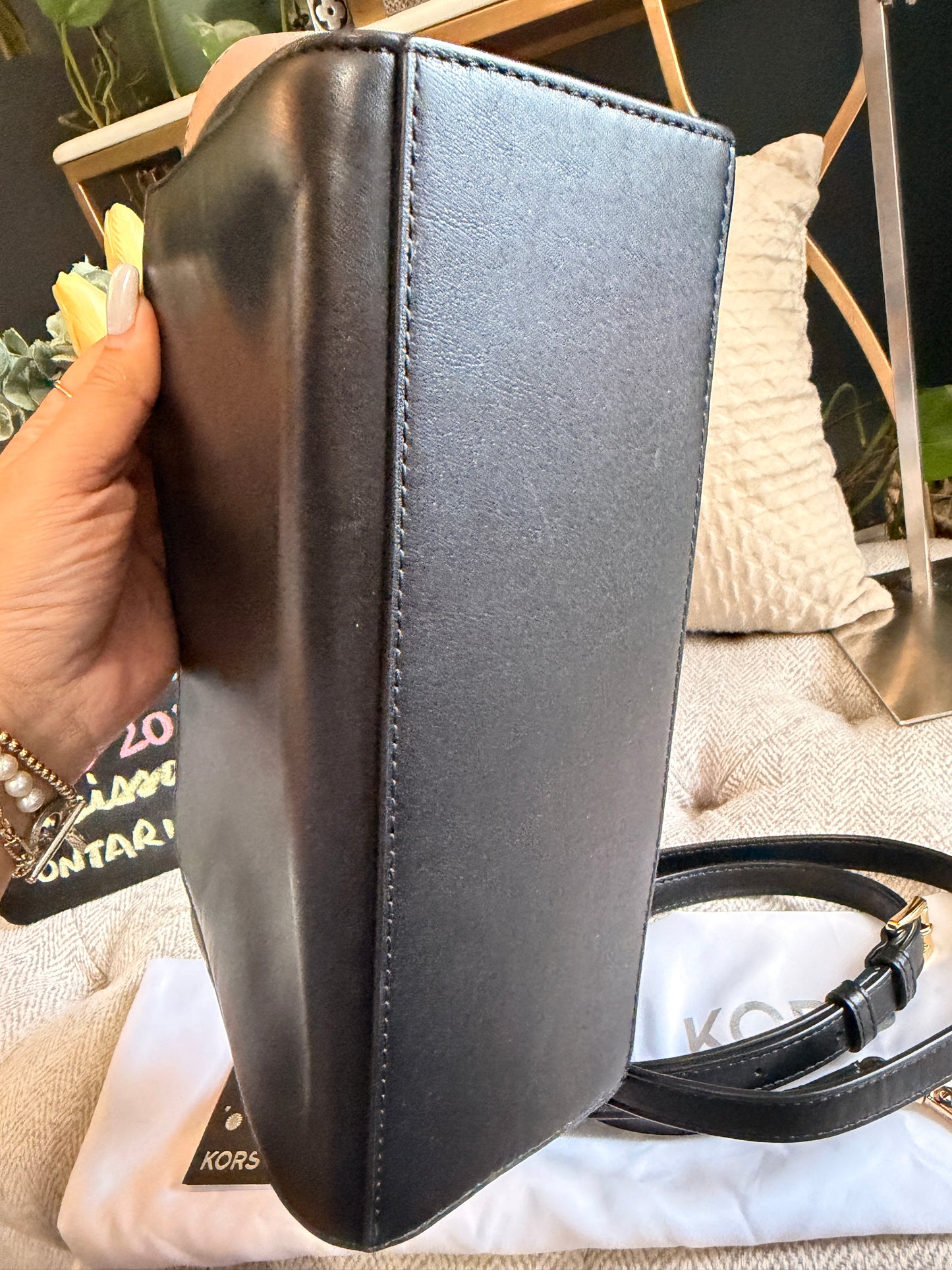 Michael Kors Studio Selma Black and Gold Rocket Bag Limited Edition