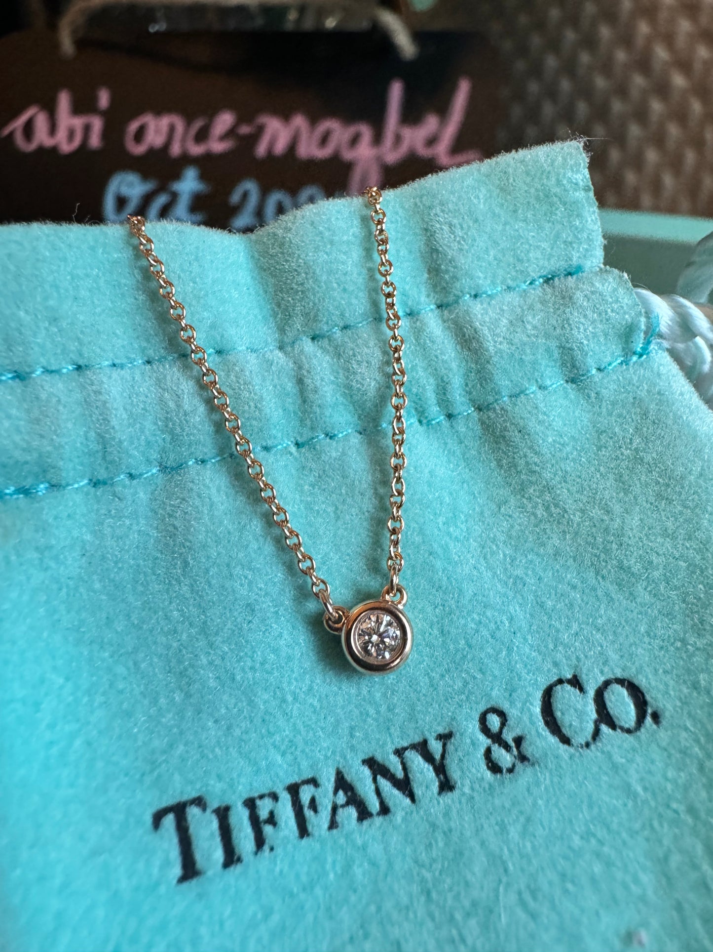 Tiffany&Co Diamond By the Yard Necklace in 18k Rose Gold