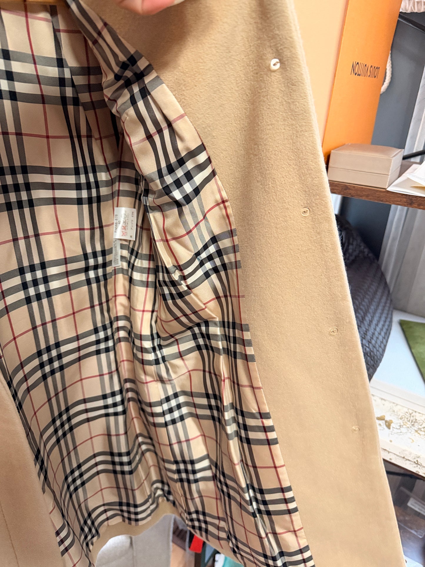Burberry Classic Angora Blend Coat sz 40