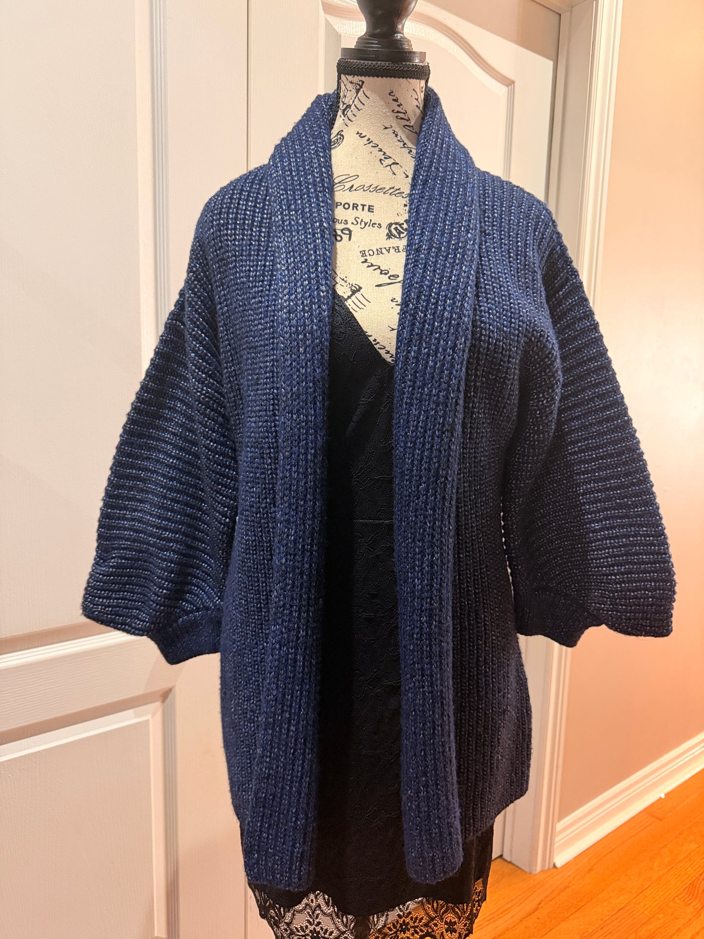 Escada Navy Blue Cardigan-Medium