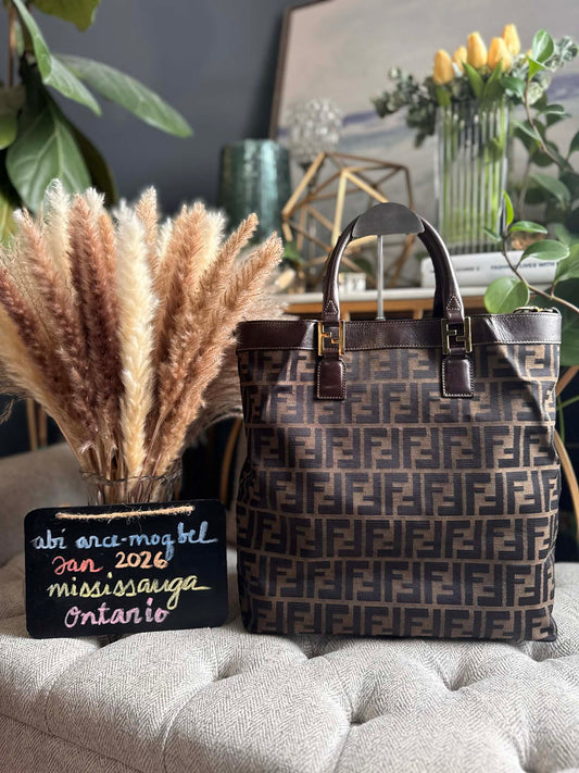Fendi Vintage Zucca Tote