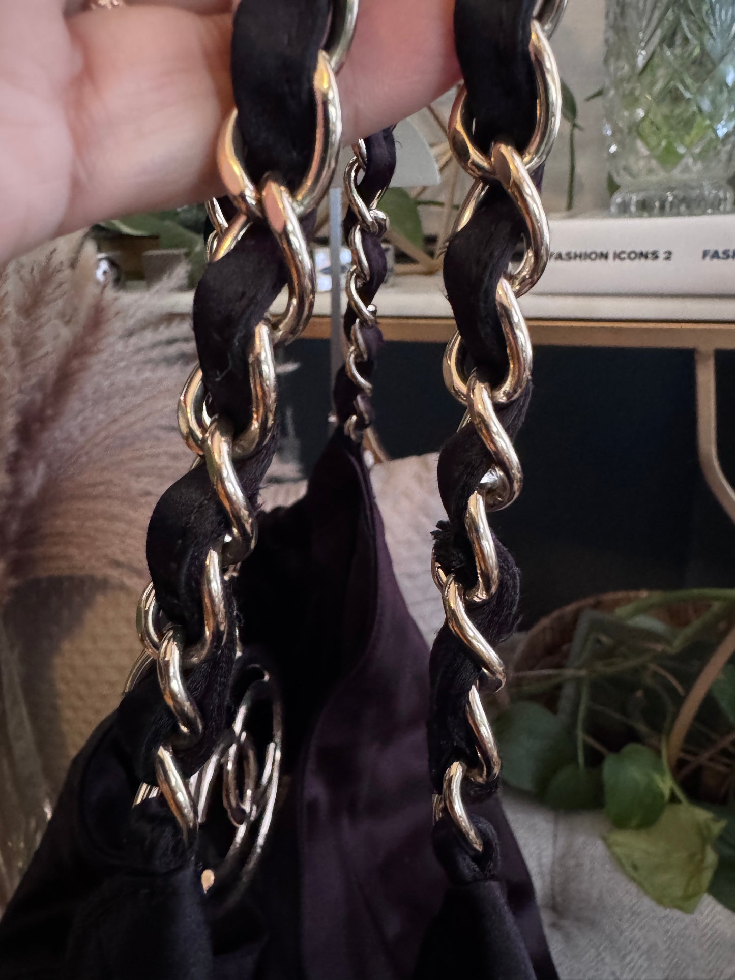 Chanel Coco Cabas Satin Tote