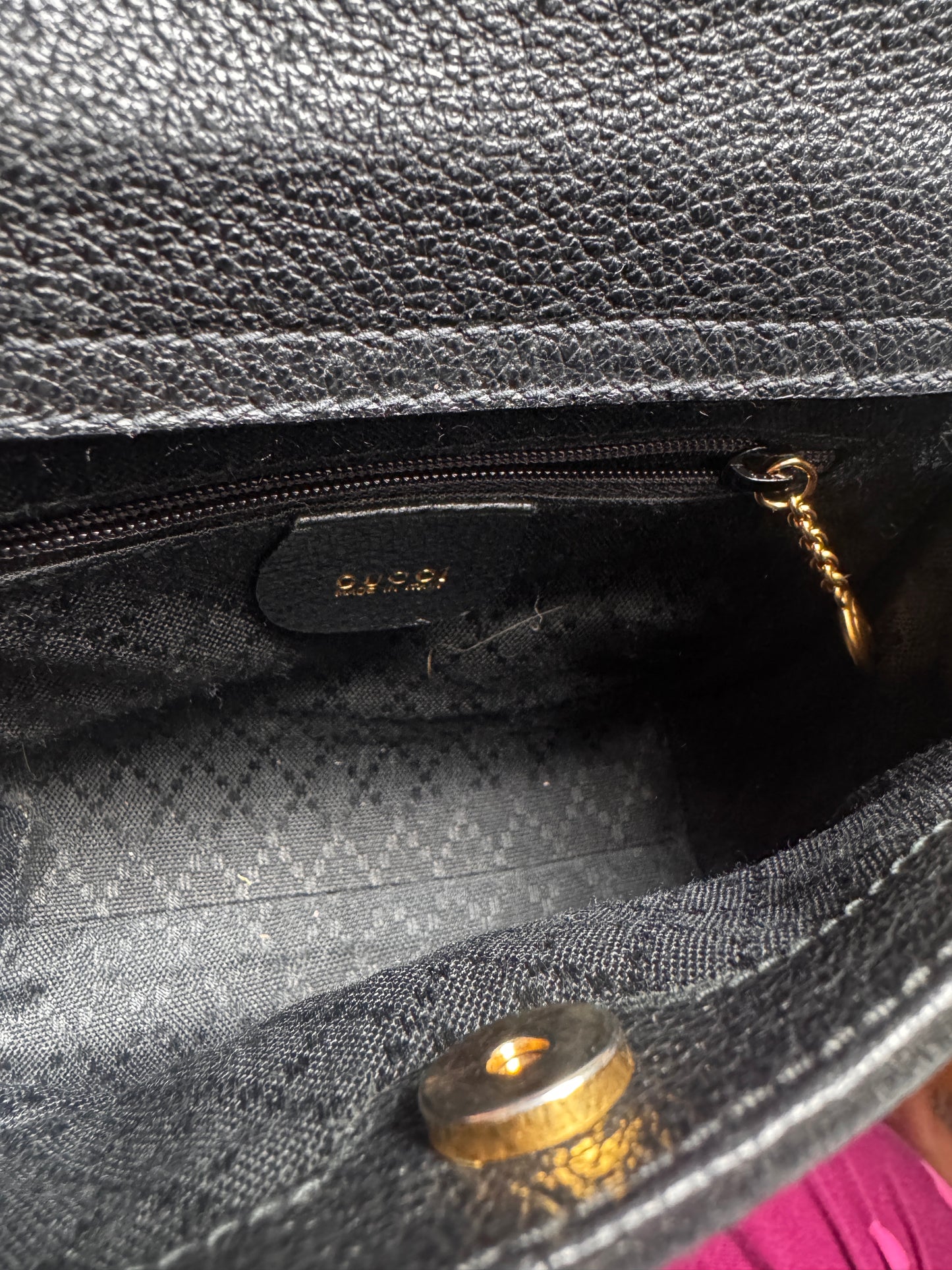 Gucci Vintage Mini Diana in Suede and Leather- with crossbody strap