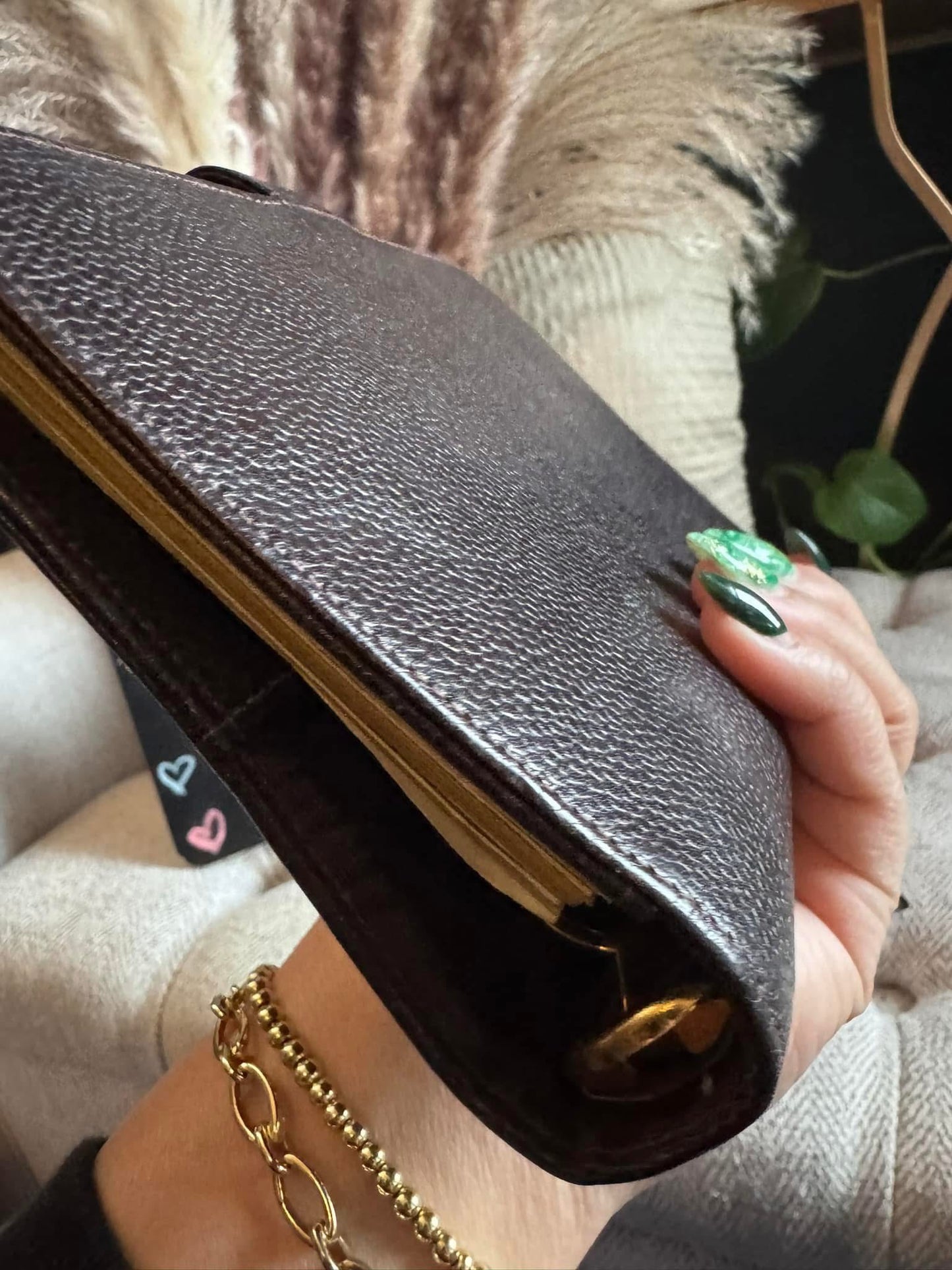 Chanel Vintage Agenda in Chocolate Brown Caviar