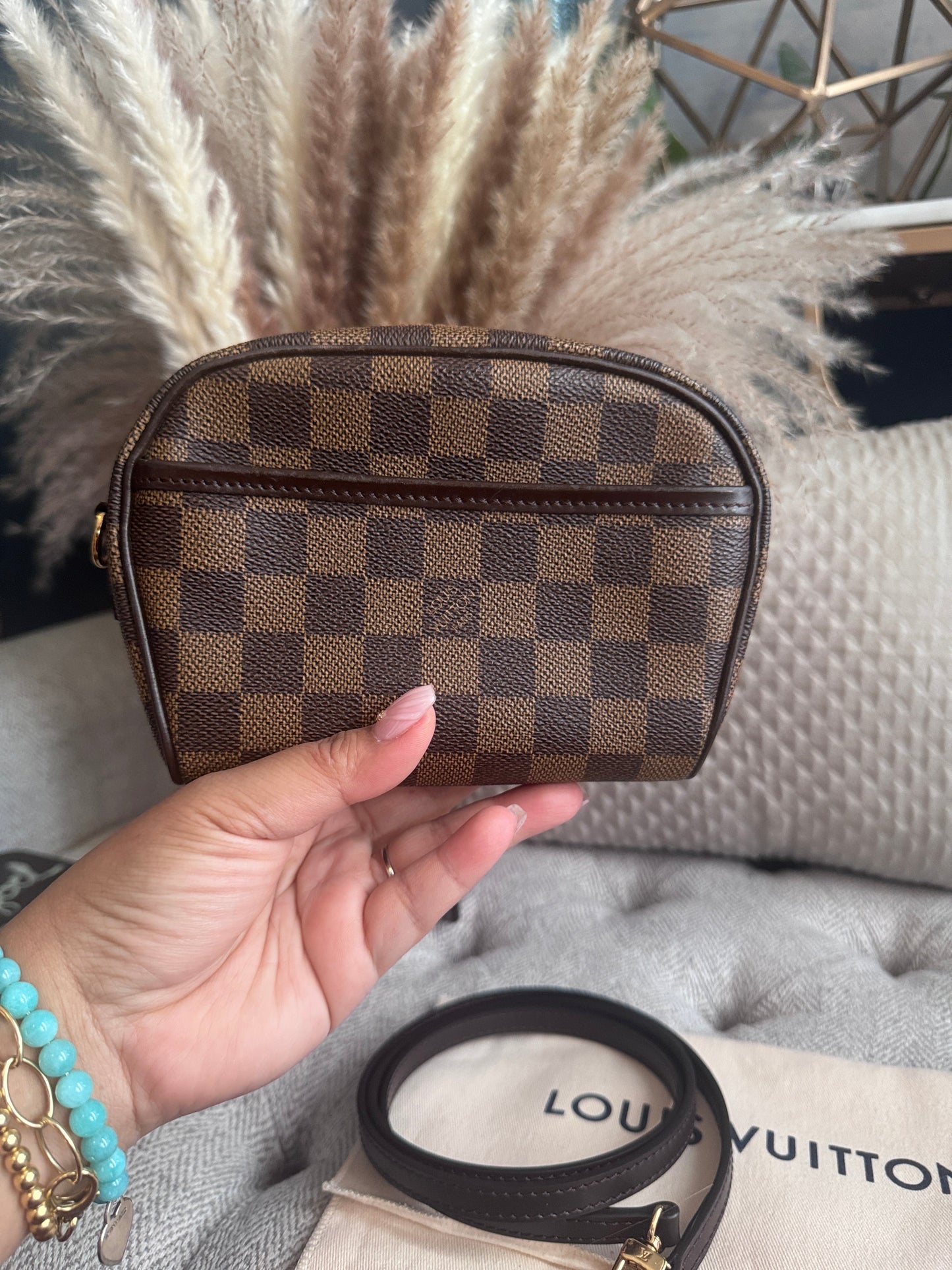 Louis Vuitton Damier Ebene Ipanema Pouch