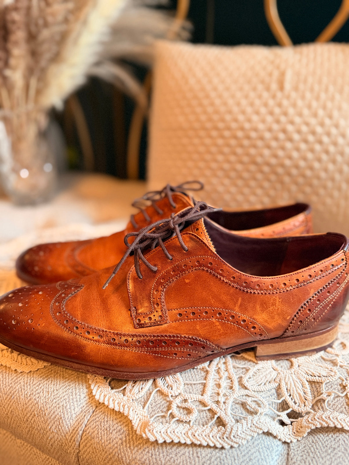 Ted Baker Gryene Men’s Cognac Leather brogues in size 12US